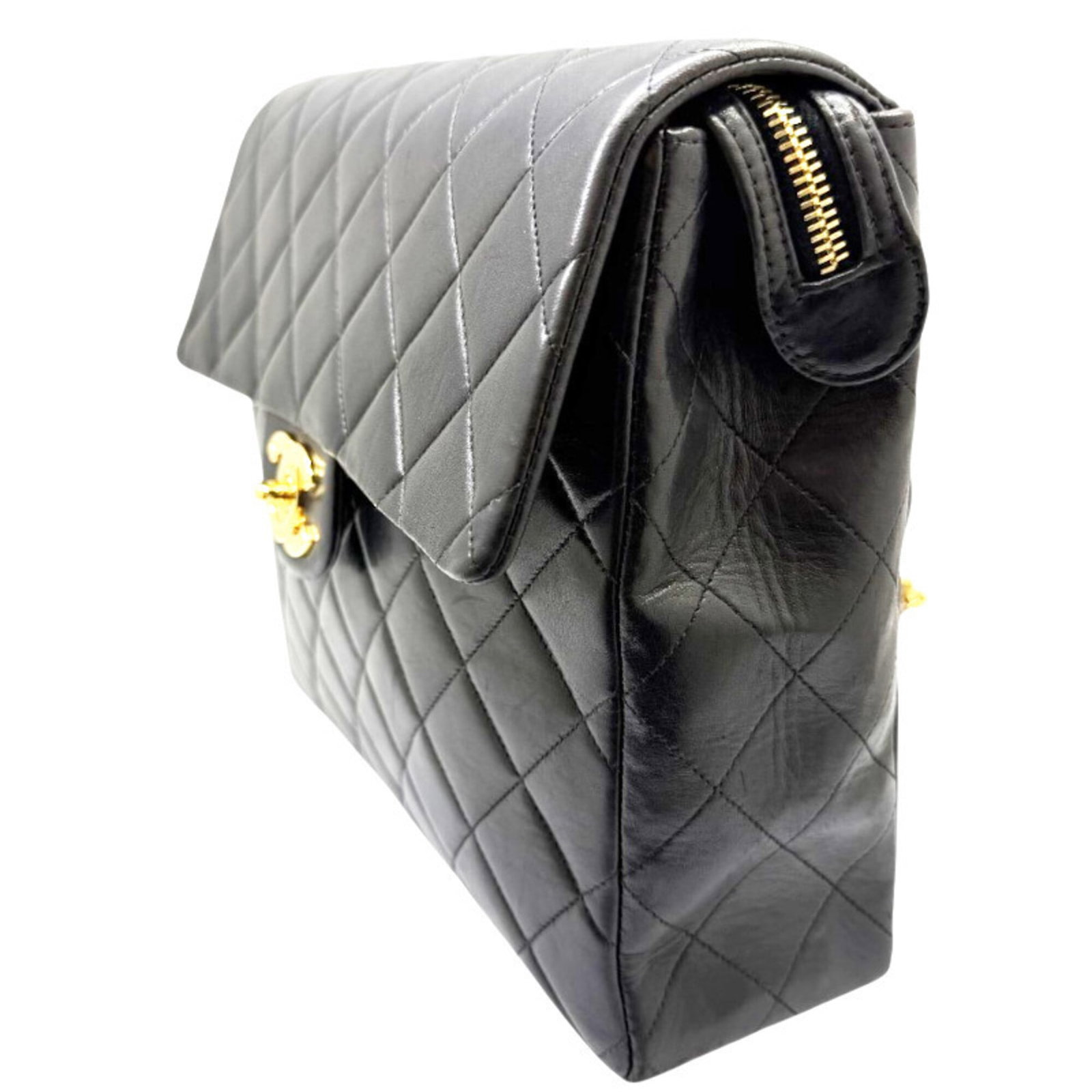 Leather Backpack By Chanel - 4