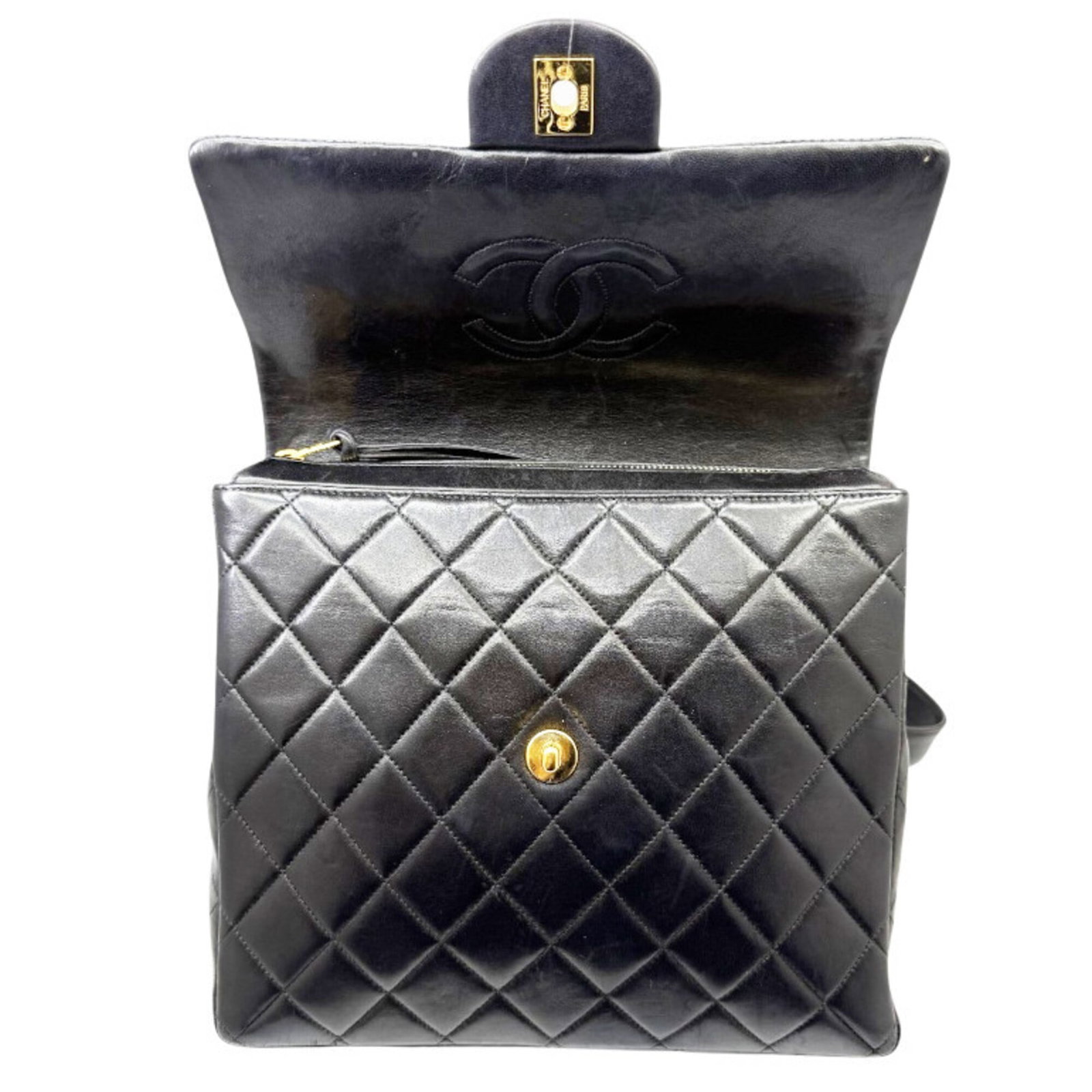 Leather Backpack By Chanel - 5