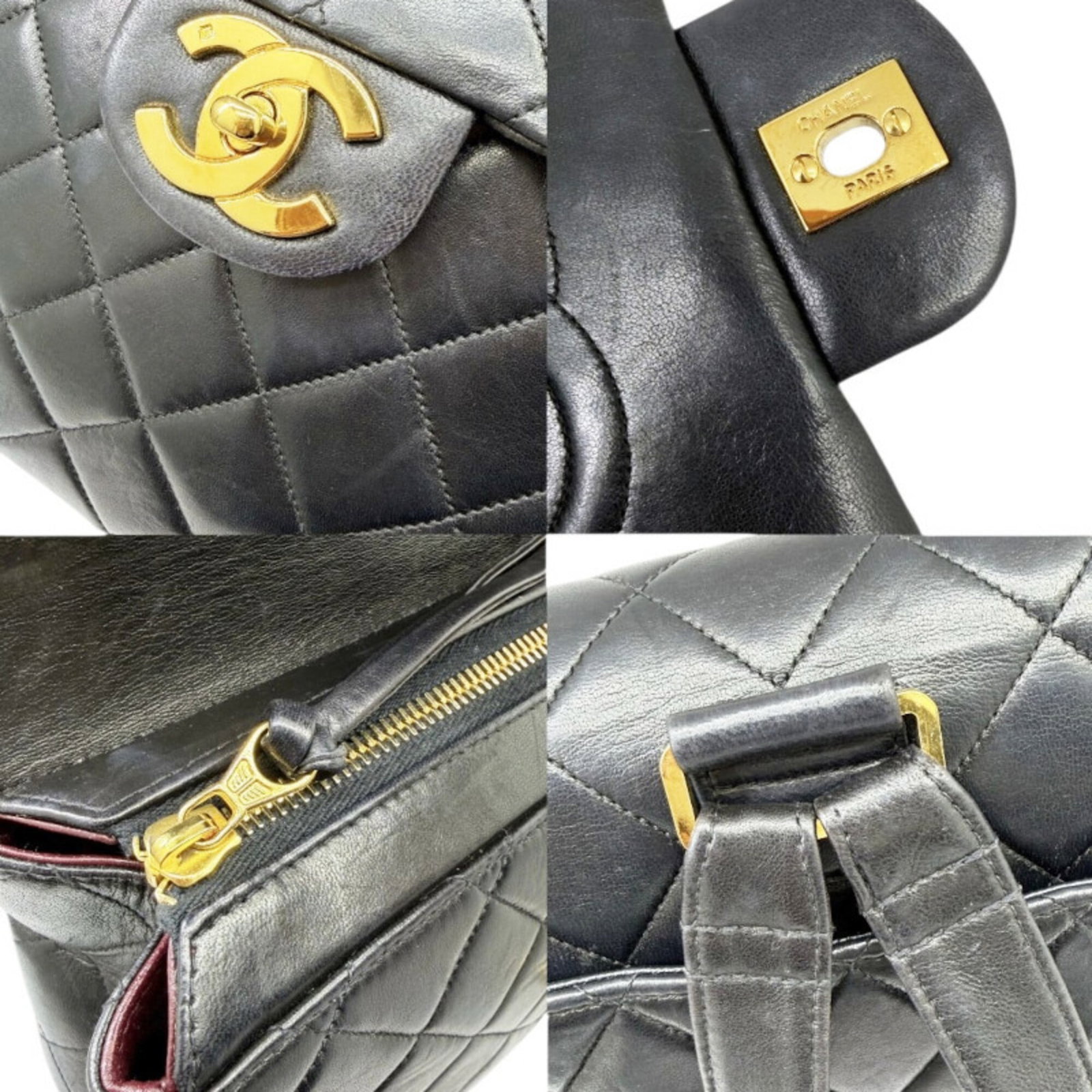 Leather Backpack By Chanel - 7