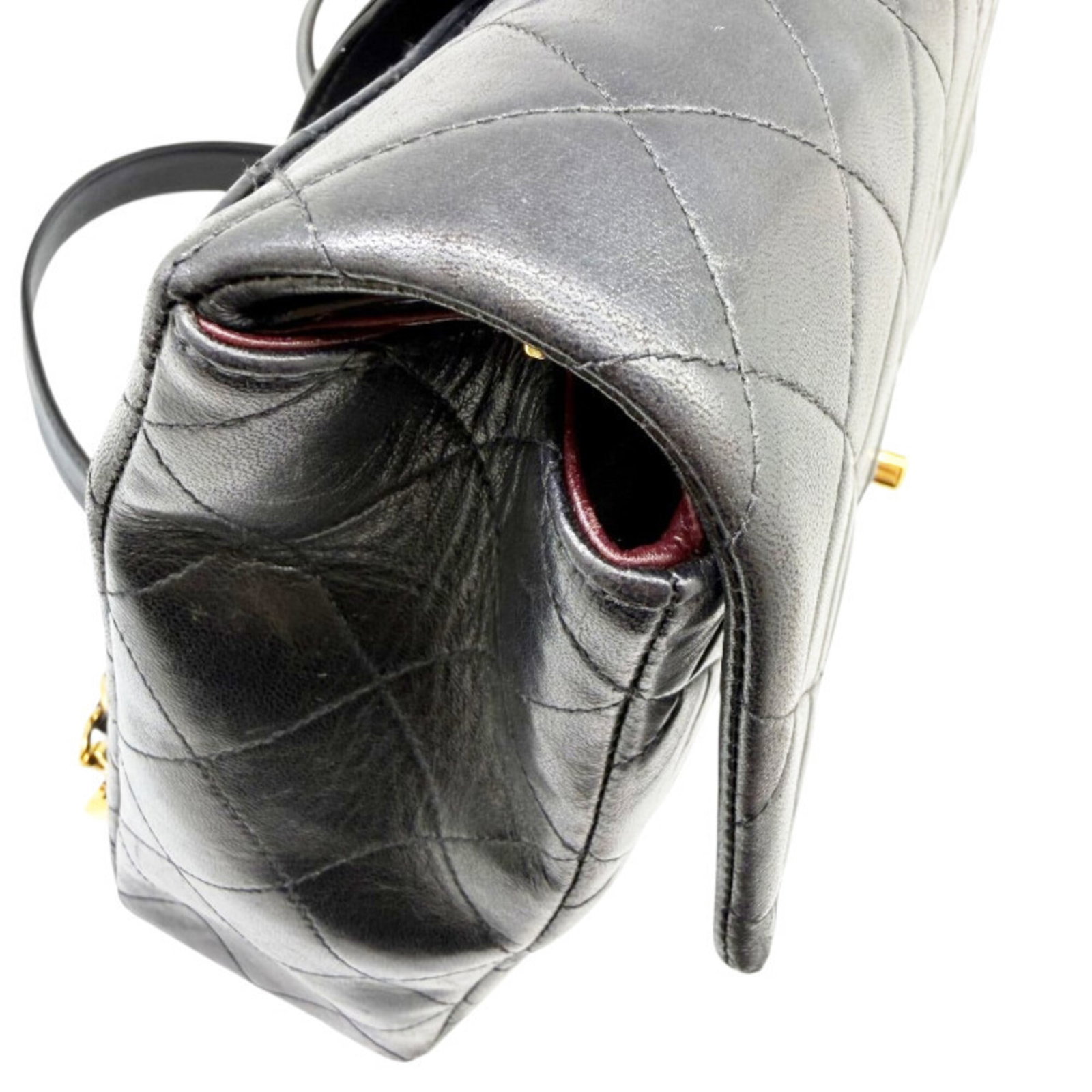 Leather Backpack By Chanel - 8