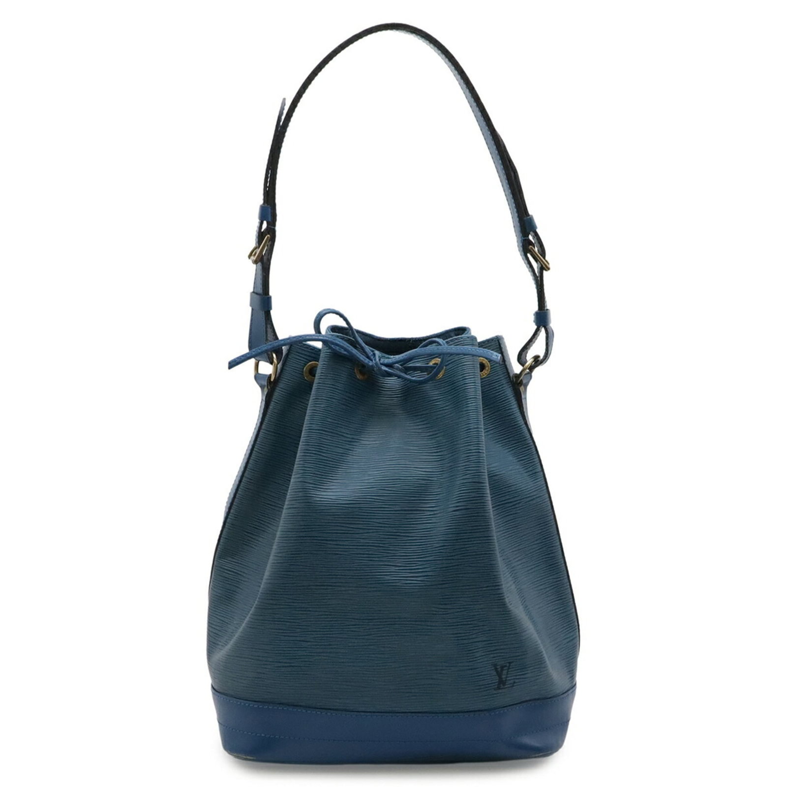 Louis Vuitton Shoulder Bag Epi Leather: Louis Vuitton Shoulder Bag Epi Leather Toledo blue Epi leather creates a sophisticated look with this Louis Vuitton shoulder bag, featuring a classic design and timeless style. The bag's sturdy constr