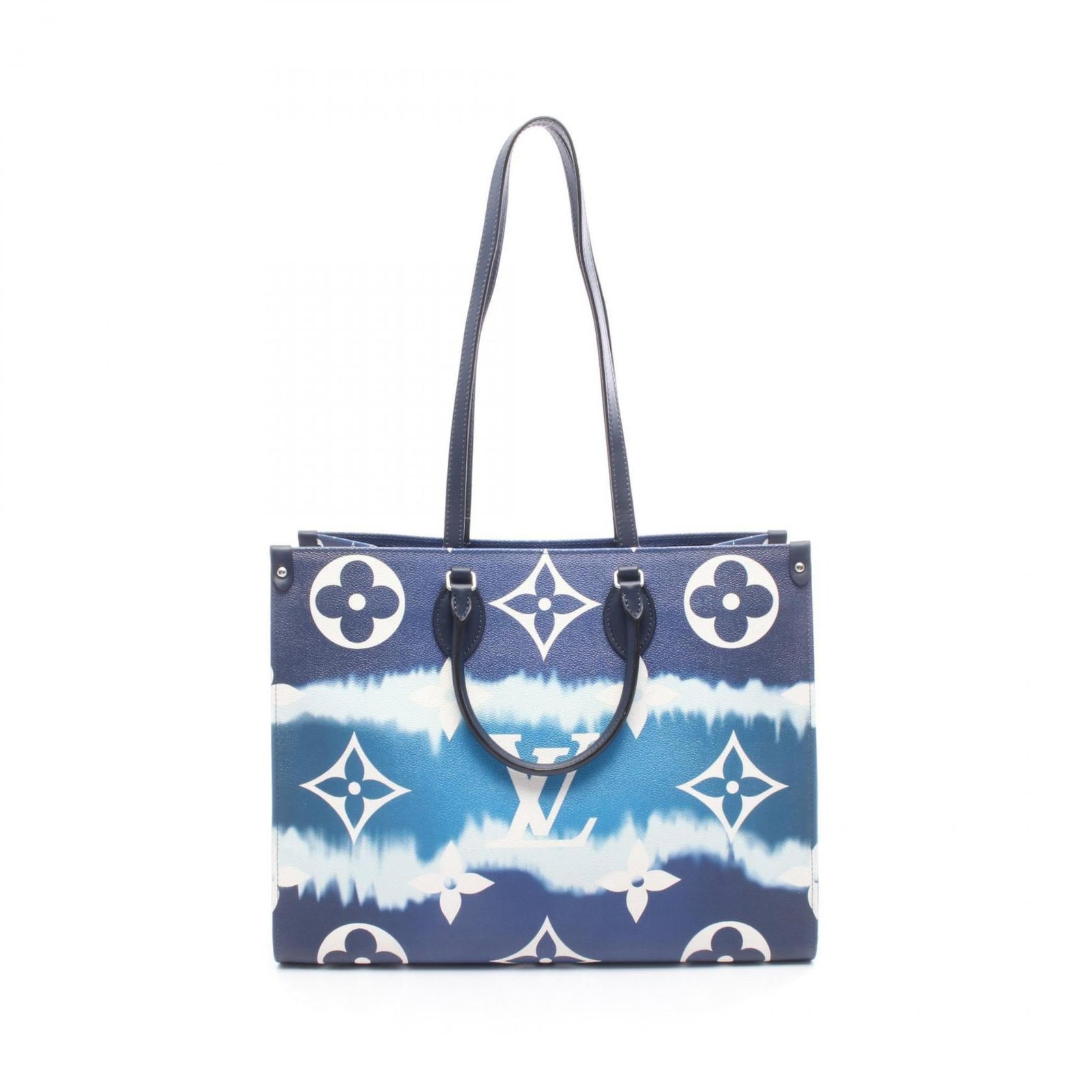 Coated Canvas Leather Pvc Leather Louis Vuitton Shoulder Bag: Coated Canvas Leather Pvc Leather Louis Vuitton Shoulder Bag Coated canvas, PVC, and leather come together in this Louis Vuitton shoulder bag, available in multi-color, navy, and white hues. Measuring