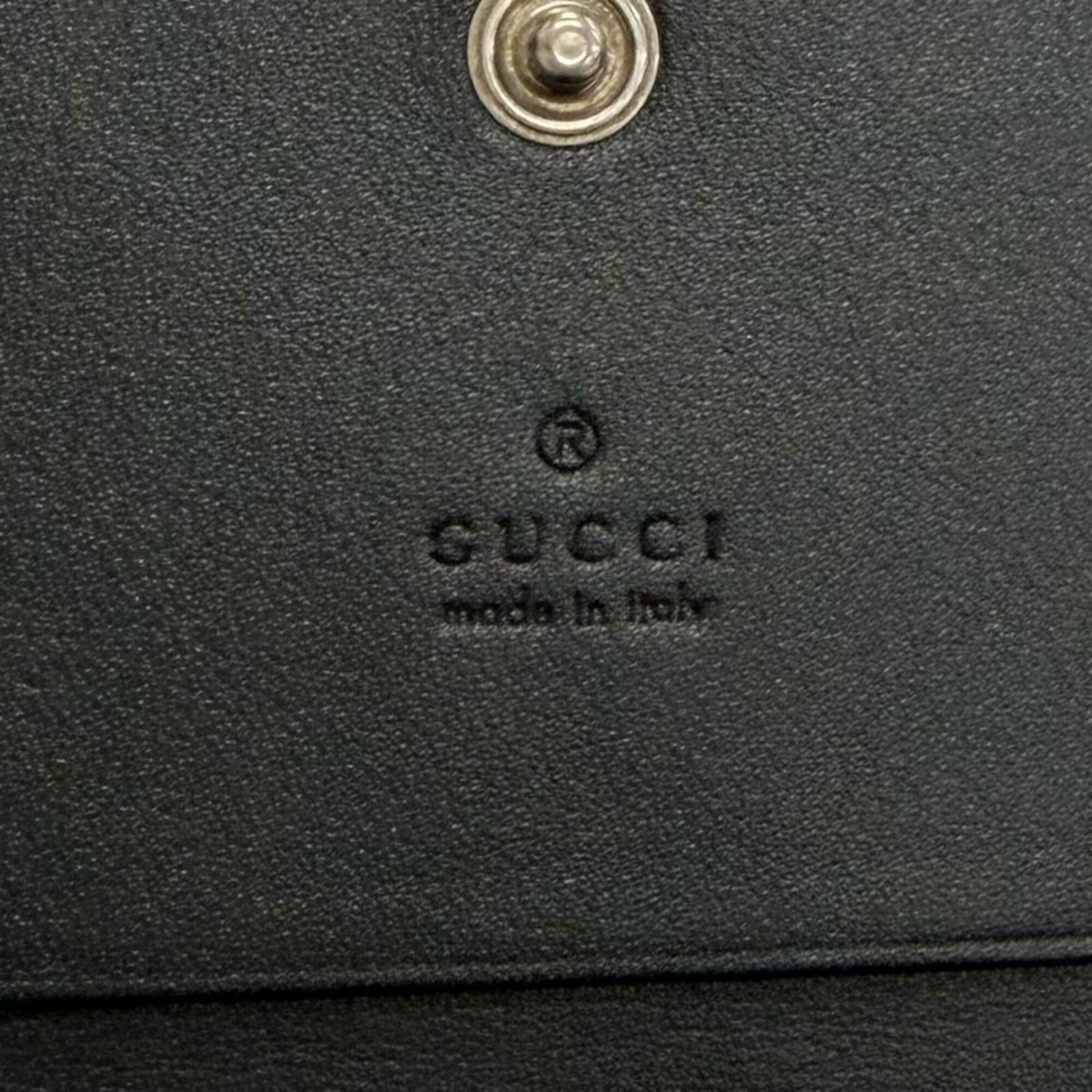 Case card leather gucci - 7
