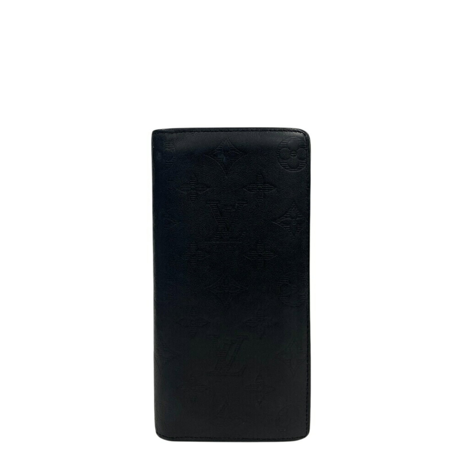 Long wallet bi-fold monogram shadow Louis Vuitton: Long wallet bi-fold monogram shadow Louis Vuitton Monogram Shadow Long Wallet by Louis Vuitton, featuring the iconic bi-fold design with a sleek black monogram pattern. This stylish accessory comes in