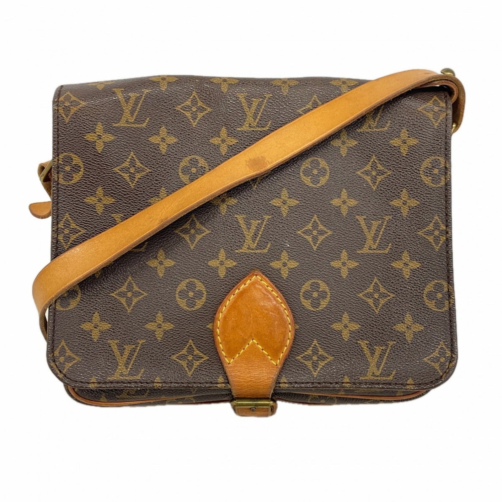 Louis Vuitton Shoulder Bag: Louis Vuitton Shoulder Bag Brown Louis Vuitton shoulder bag with dimensions 21cm x 25cm x 8cm. This classic design features the iconic monogram pattern and sturdy construction, making it a timeless