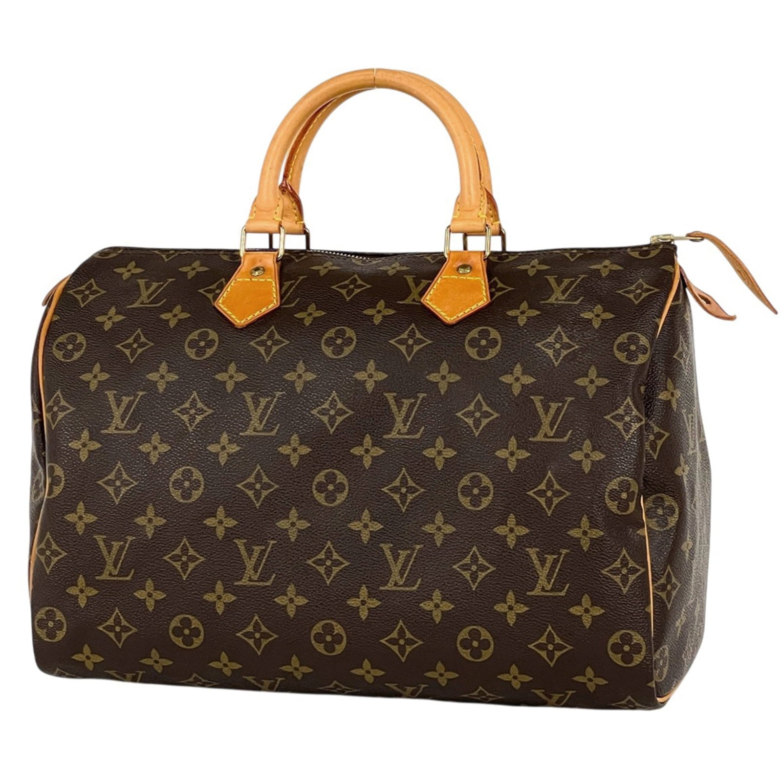 Handbag Monogram Louis Vuitton Boston: Handbag Monogram Louis Vuitton Boston Brown Louis Vuitton Boston bag with monogram pattern, measuring 24cm x 35cm x 18cm. This classic handbag features the iconic monogram design and a sturdy