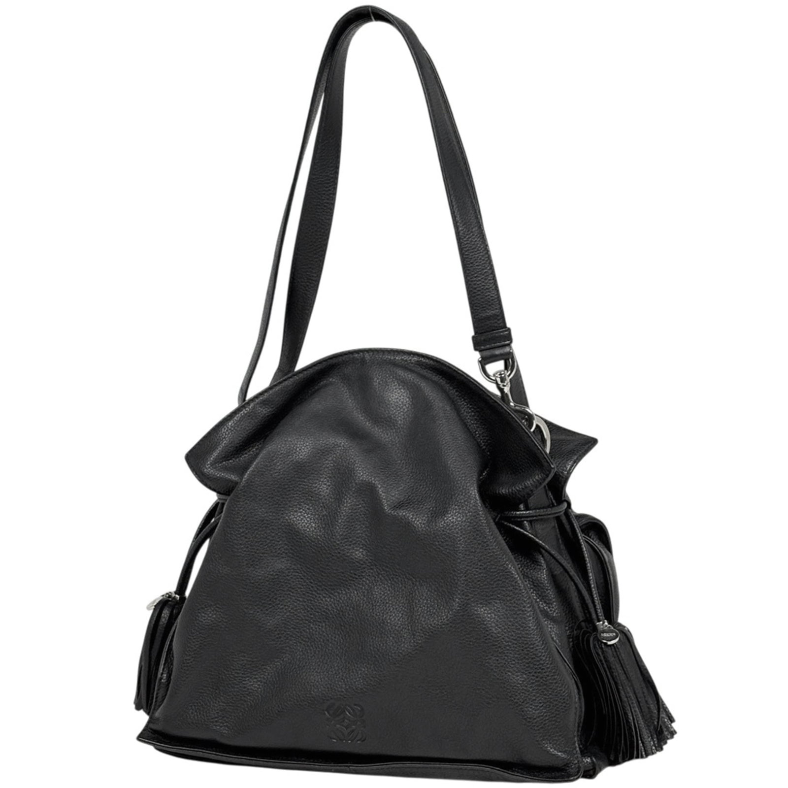 Shoulder Bag Leather: Shoulder Bag Leather Black leather shoulder bag with dimensions 27cm x 28cm x 11cm. This stylish bag features high-quality materials and a sleek design, making it a versatile accessory for everyday