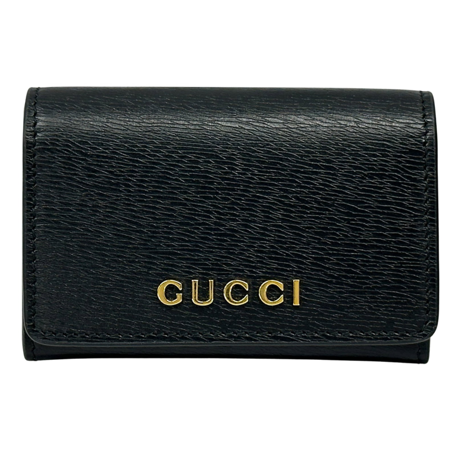 Gucci Business Card Case Leather: Gucci Business Card Case Leather Made from high-quality Italian leather, this Gucci business card case boasts sleek lines and sophisticated design. With its compact size and durable construction, it's