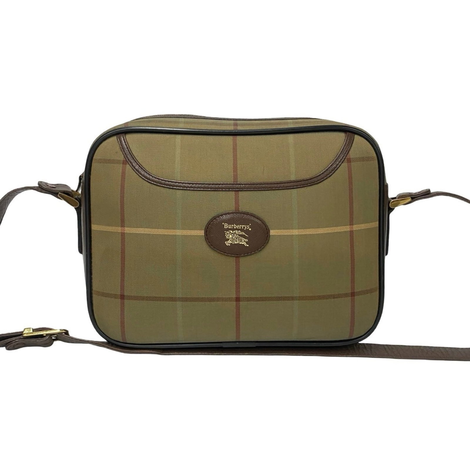 Burberry Pochette Shoulder Bag Leather Canvas: Burberry Pochette Shoulder Bag Leather Canvas Burberry's Pochette Shoulder Bag is a stylish and versatile accessory, featuring a combination of leather and canvas materials in a classic brown and