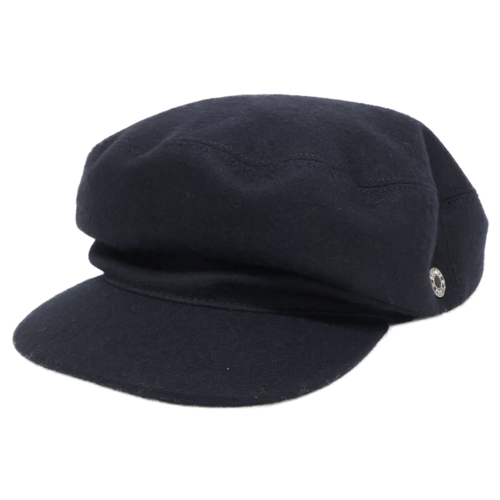Hat Wool Casket Hermes: Hat Wool Casket Hermes The Hat Wool Casket by Hermes features a striking black wool design with a circumference of 56cm, making it a unique and stylish accessory. This casket hat boasts a distinctive 