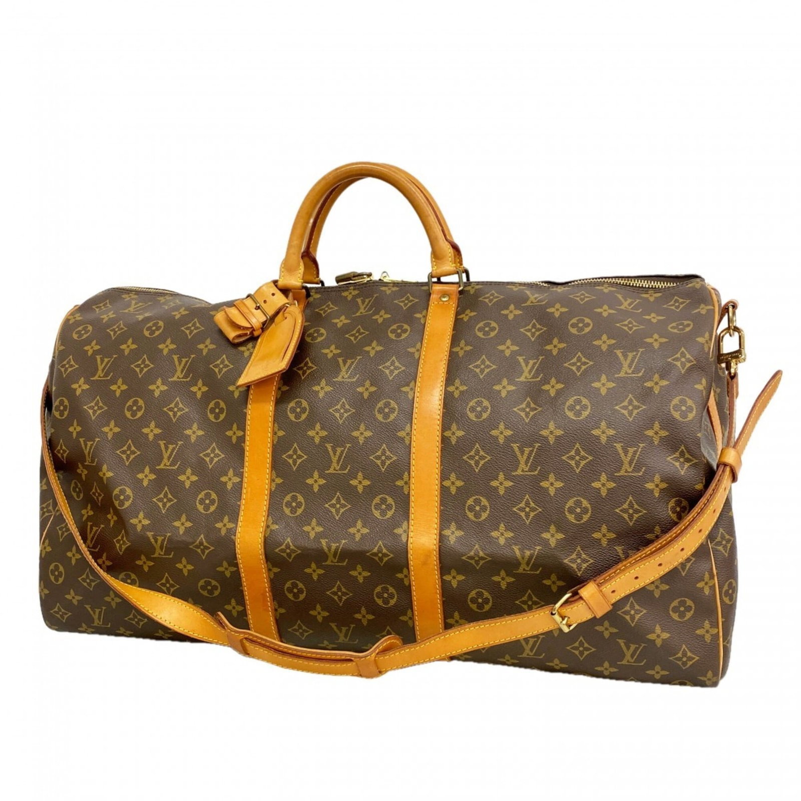Louis Vuitton Bag Boston: Louis Vuitton Bag Boston Brown Louis Vuitton Boston bag with classic design and signature monogram pattern, measuring 33cm x 61.5cm x 28cm. This stylish bag features a timeless combination of