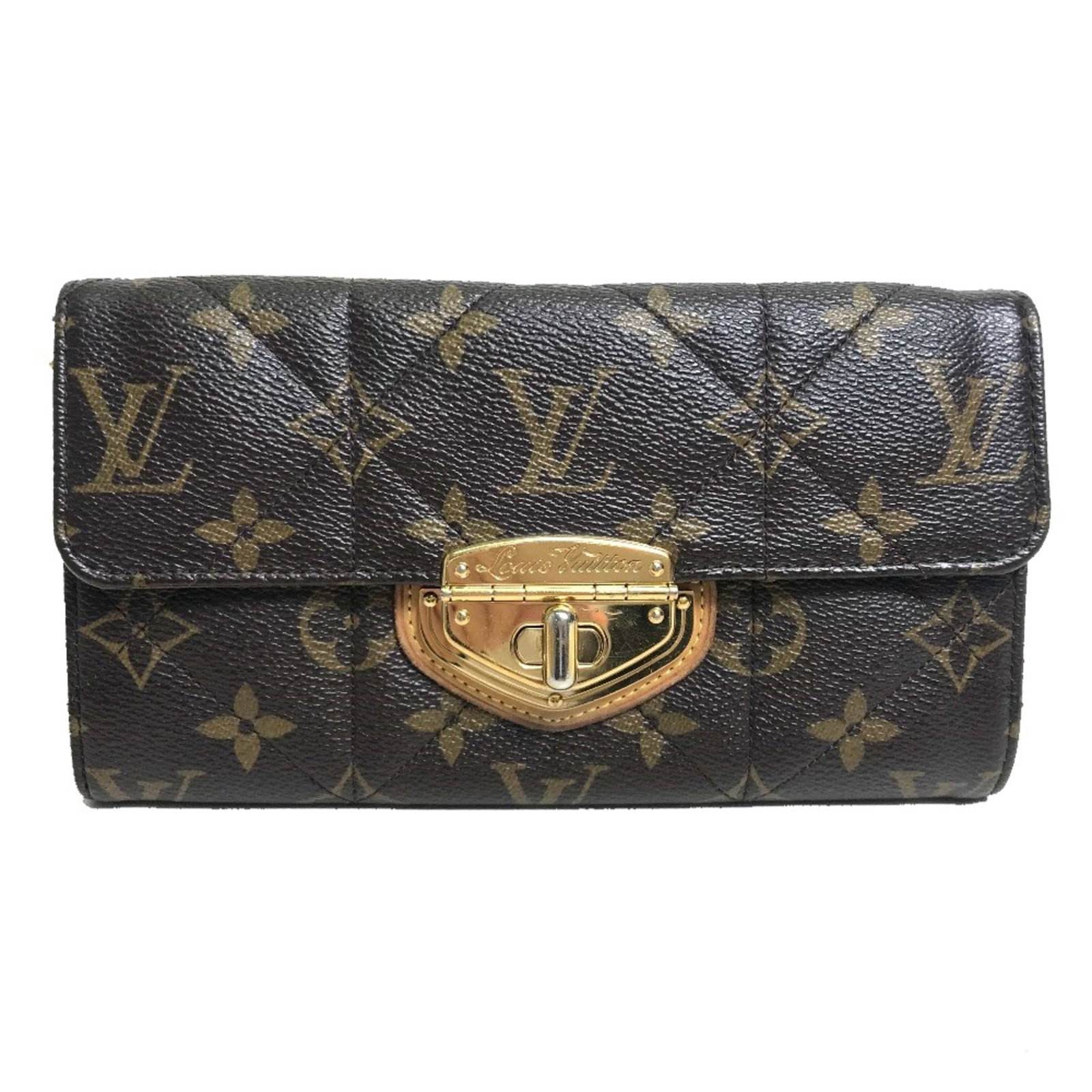 Long Bi Fold Wallet Louis Vuitton Other: Long Bi Fold Wallet Louis Vuitton Other Brown Long Bi Fold Wallet by Louis Vuitton, measuring W18.5cmxH9.5cm/W7.3xH3.7inch with serial number SP2130. This bi-fold wallet features a signature on the