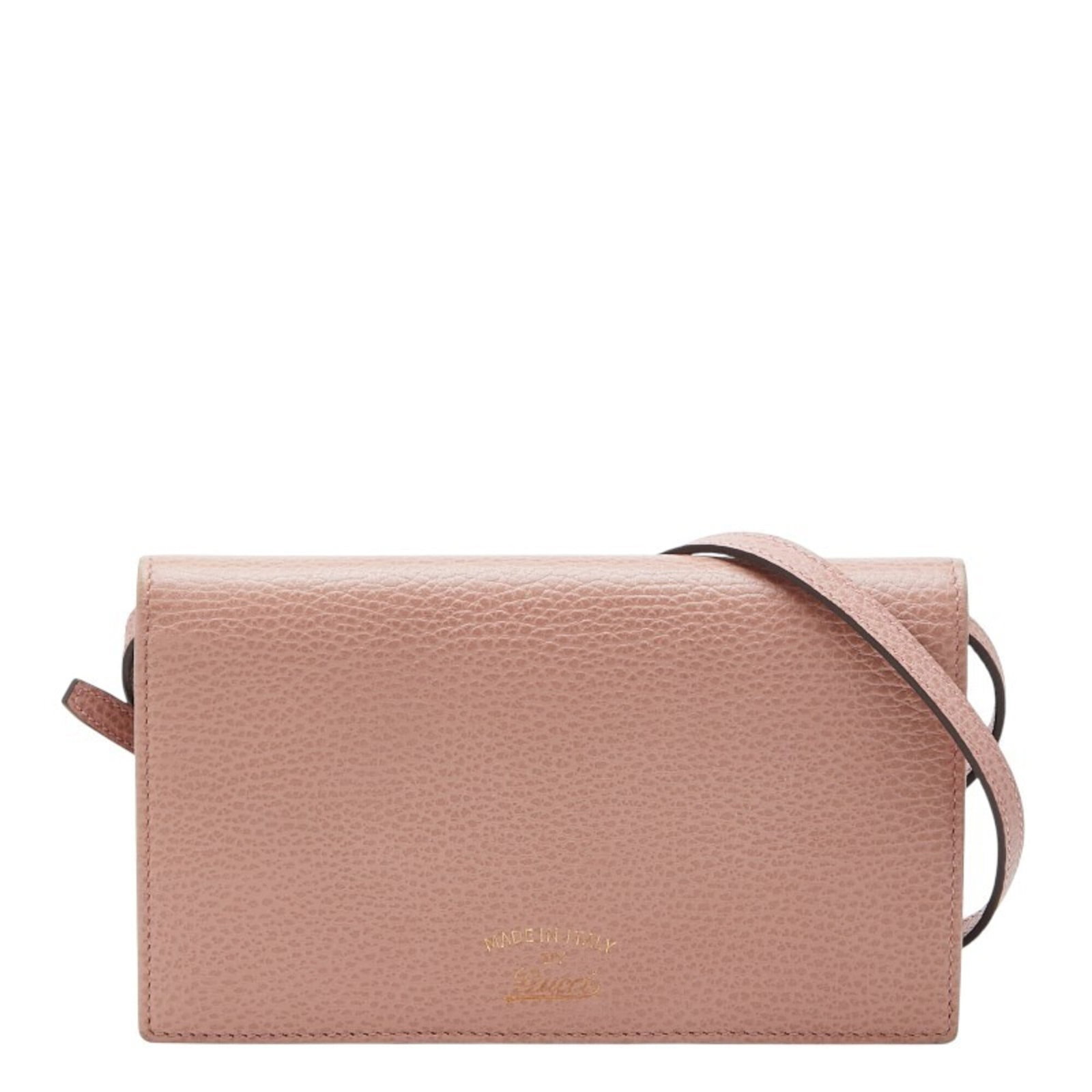 Gucci Chain/ Shoulder Wallet Leather: Gucci Chain/ Shoulder Wallet Leather This Gucci Chain/Shoulder wallet features a striking pink leather design, measuring 12cm x 20cm x 2cm. Made from high-quality leather, its chain strap adds a