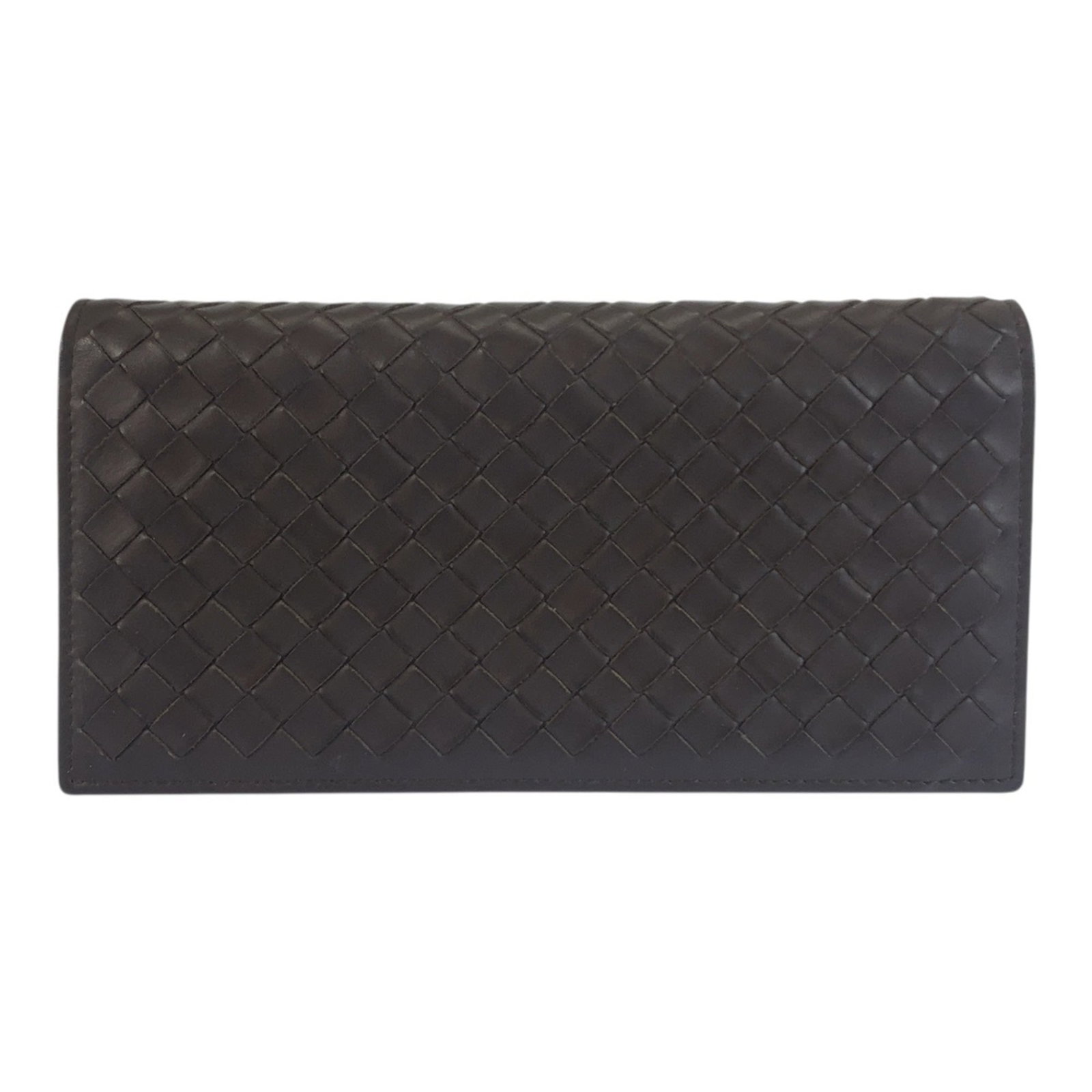 Bottega Veneta Long Wallet (Bi-Fold) Leather: Bottega Veneta Long Wallet (Bi-Fold) Leather Bottega Veneta's long bi-fold wallet in rich brown leather offers a classic, timeless design. Measuring 10cm x 19cm x 2cm, it provides ample space for