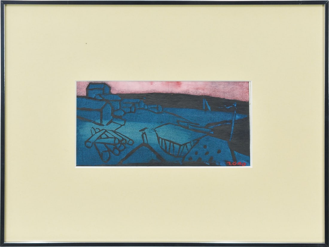 Tadashige Ono Original Woodblock Print Seashore Coast 1958 Signed Limited 50: Tadashige Ono Original Woodblock Print Seashore Coast 1958 Signed Limited 50 Item Specifics: Artist: Tadashige Ono Subject: Seashore Material: Woodblock Print on Paper Style: Japanese Size: 10.5 x 21