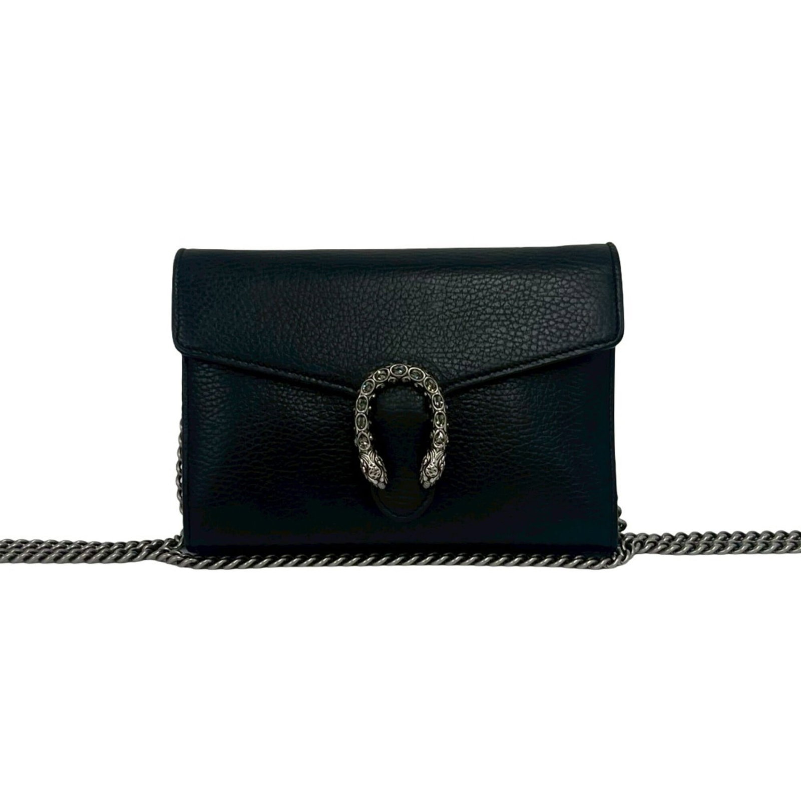 Gucci Pochette Shoulder Bag Leather: Gucci Pochette Shoulder Bag Leather The Gucci Pochette Shoulder Bag Leather features sleek black leather construction with precise measurements at 14cm x 19.5cm x 3cm, making it a compact and stylish 