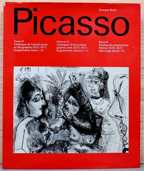 Picasso Catalogue Raisonne Tome 4 Printed Graphic Work 1970 1972 Georges Bloch: Picasso Catalogue Raisonne Tome 4 Printed Graphic Work 1970 1972 Georges Bloch Item Specifics: Artist: Pablo Picasso Subject: Art Reference / Catalogue Raisonne Material: Paper Hardcover Style: Japane