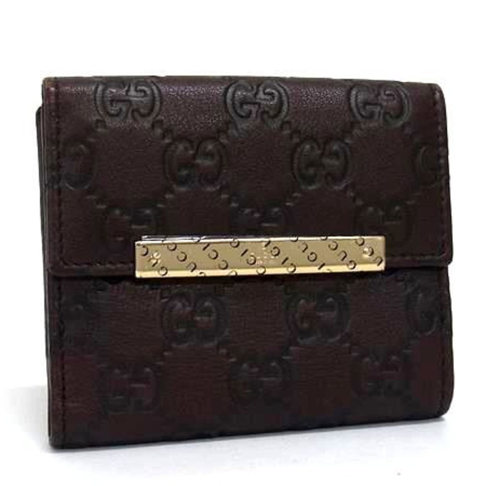 Gucci Wallet (Bi-Fold) Leather: Gucci Wallet (Bi-Fold) Leather Gucci Wallet (Bi-Fold) Leather - A stylish and functional accessory from the renowned Italian luxury brand. This bi-fold wallet features high-quality leather constructio