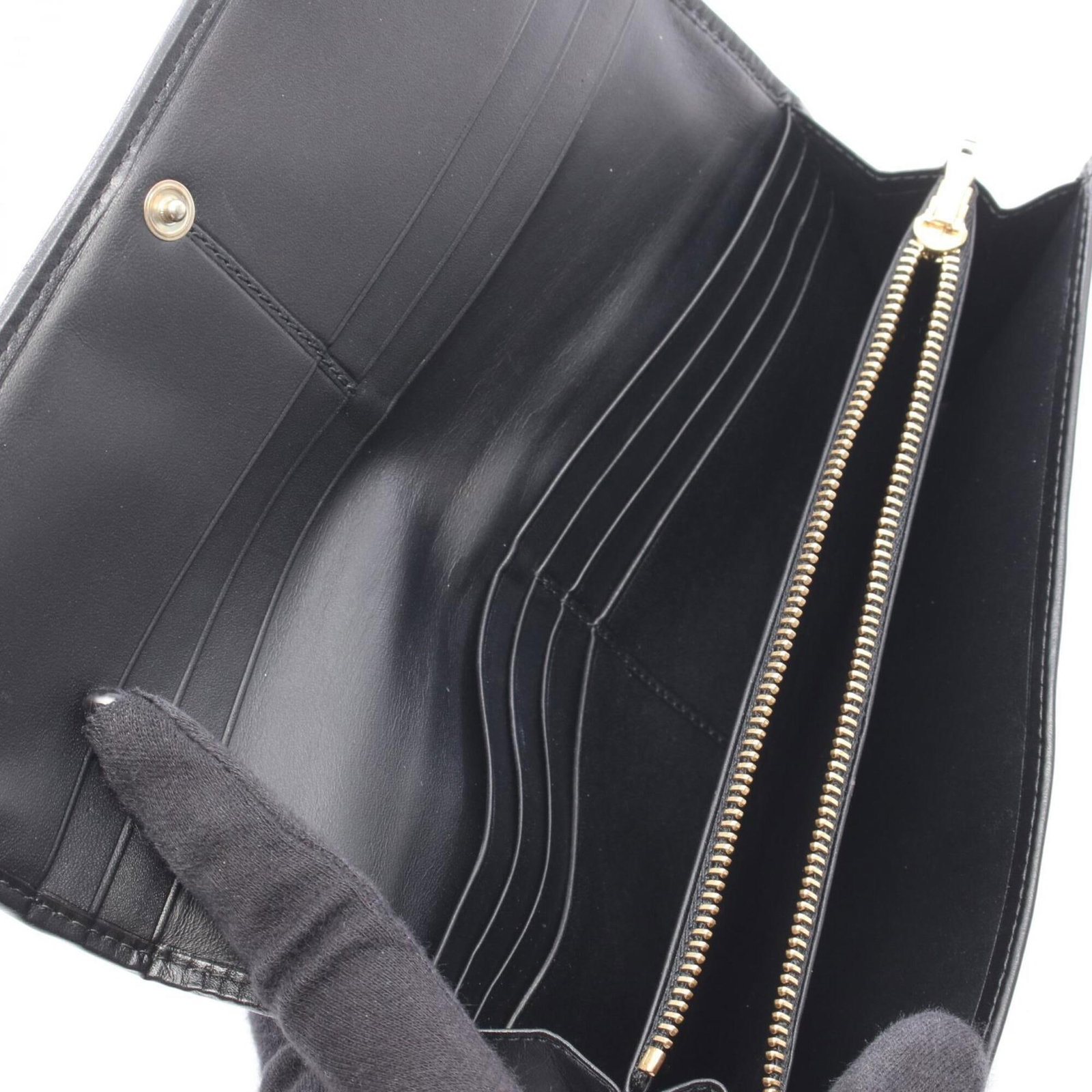 Long Wallet Leather Bi Fold - 3