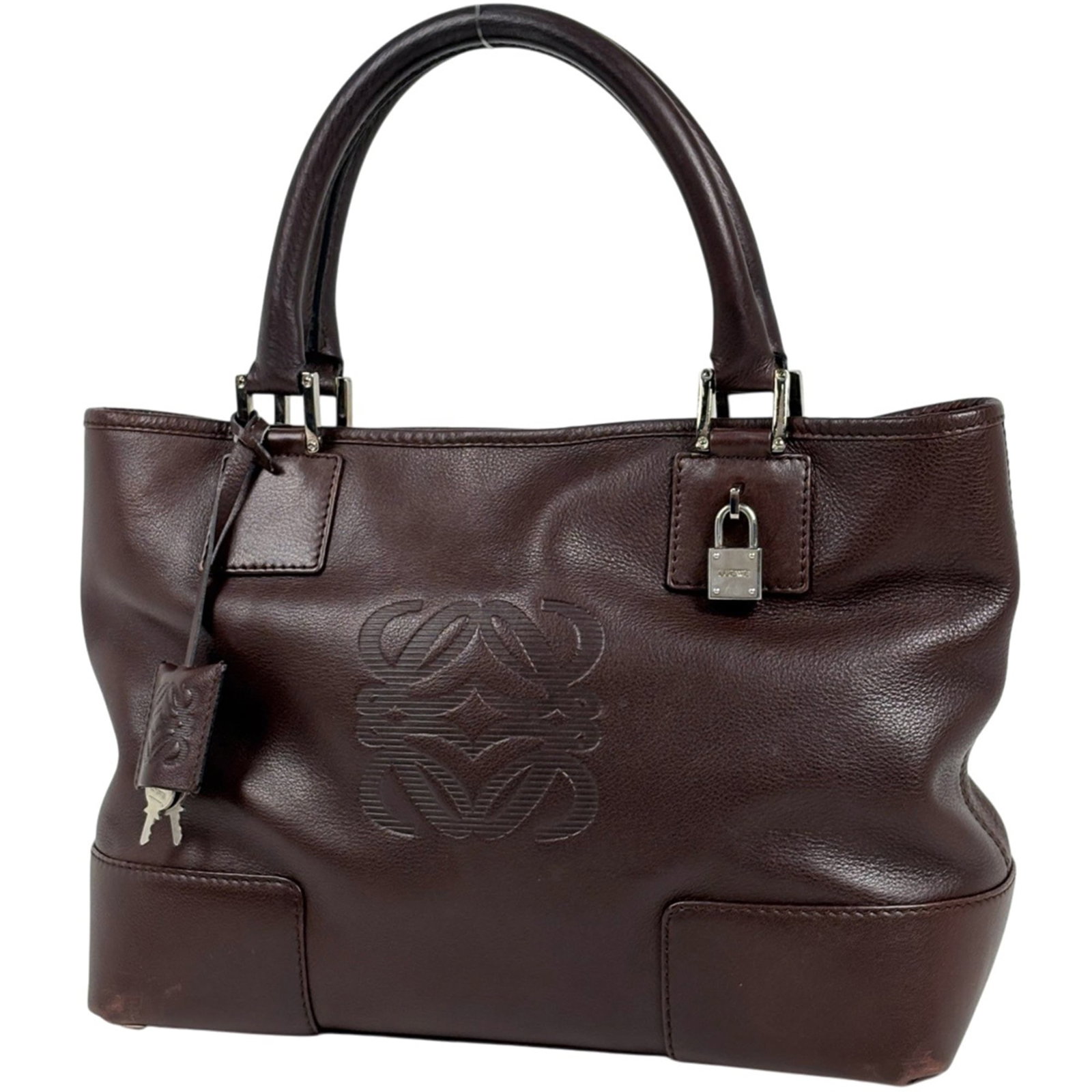 Loewe Handbag Tote Bag Leather: Loewe Handbag Tote Bag Leather Item Specifics: Brand: Loewe Type: Handbag, Tote bag Material: Leather Color: Brown Gender: Women Size (HxWxD): 22cm x 29.5cm x 12cm / 8.66'' x 11.61'' x 4.72'' Product 