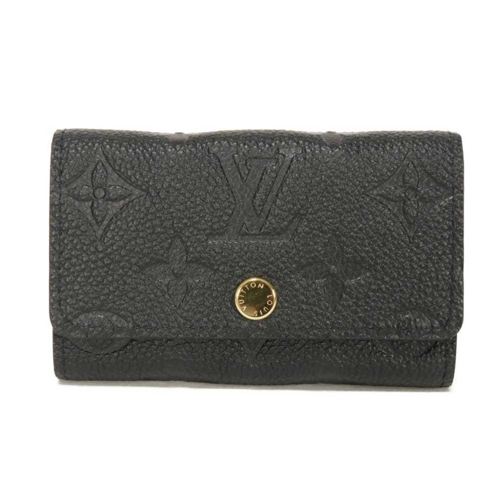 Louis Vuitton Keycase: Louis Vuitton Keycase Black, Noir Louis Vuitton Keycase measures 6.5cm x 10.5cm x 2.3cm and features a sleek design with a compact size perfect for everyday carry. The classic style is characteristic