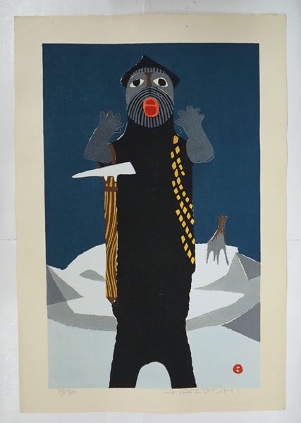 Woodblock print shouting on mountain peak by Umetaro Azechi signed 100: Woodblock print shouting on mountain peak by Umetaro Azechi signed 100 Item Specifics: Artist: Umetaro Azechi Subject: Mountain Landscape Material: Paper Style: Japanese Product Disclaimer: Please rev