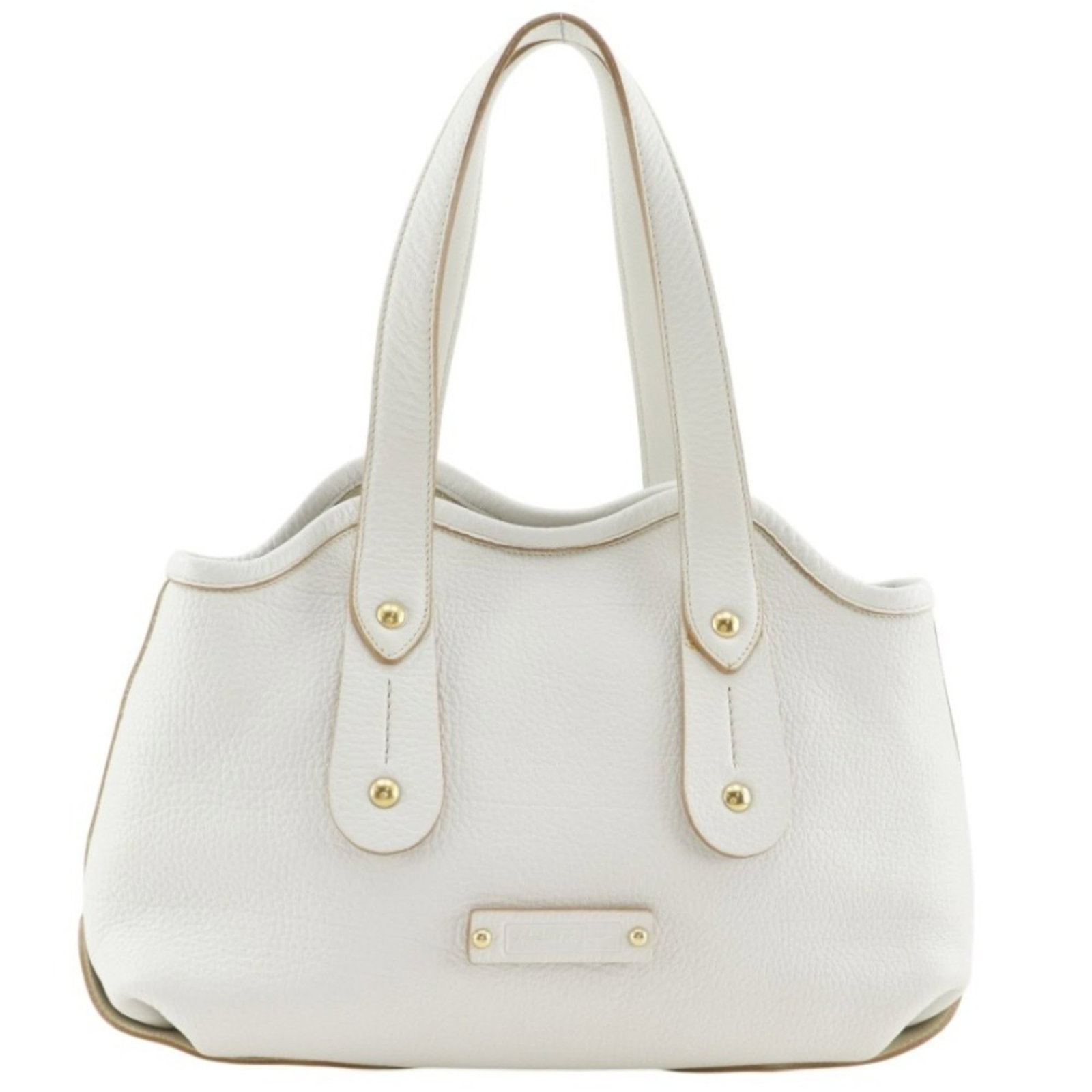 Salvatore Ferragamo Tote Bag Leather: Salvatore Ferragamo Tote Bag Leather White Calfskin Tote Bag from Salvatore Ferragamo, crafted from high-quality leather with a classic design and elegant white color. Measuring 22cm x 33cm x 10cm,