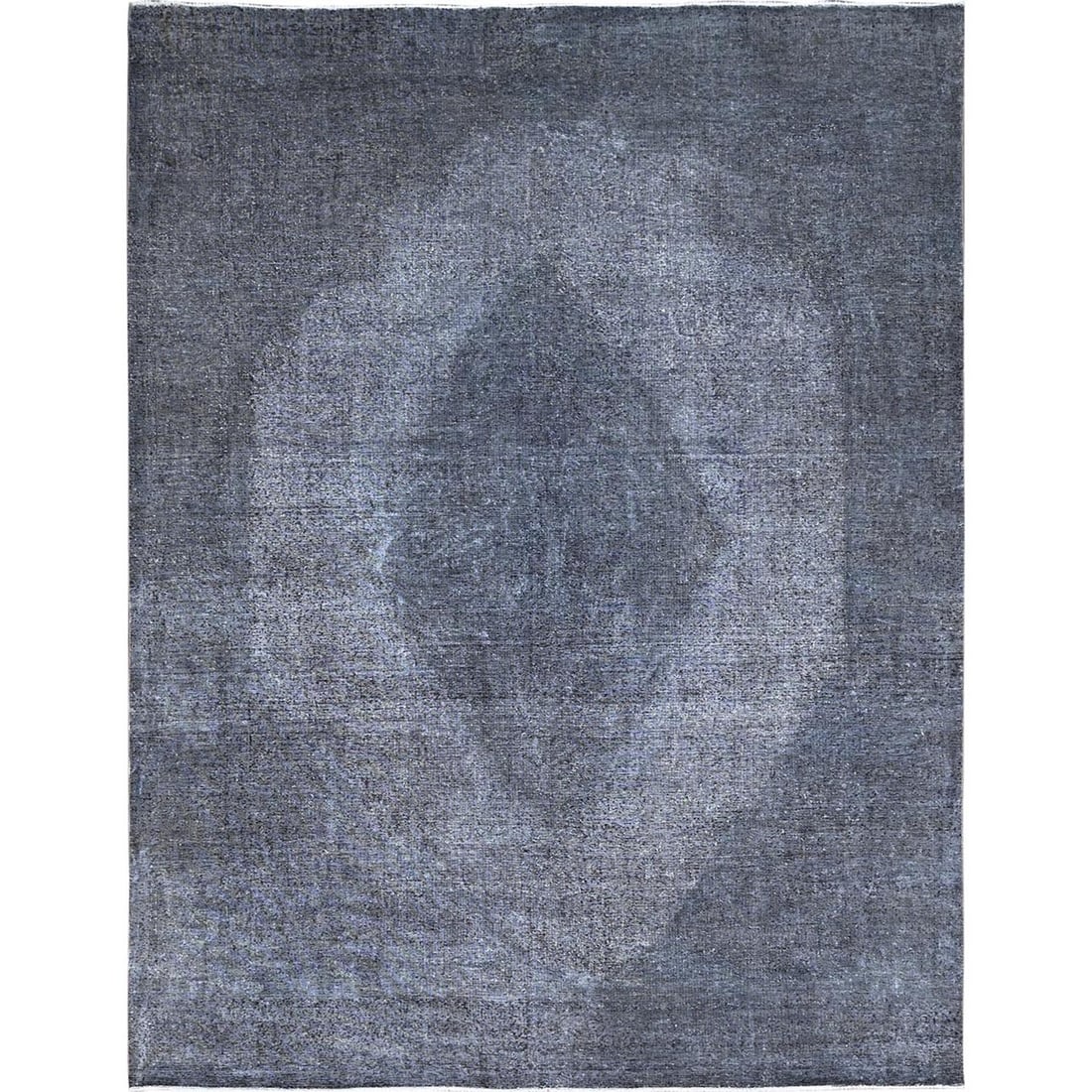 9'9"x12'7" Frost Gray Vintage Tebraz Wool Hand Knotted Clean Oriental Rug (1 of 12)