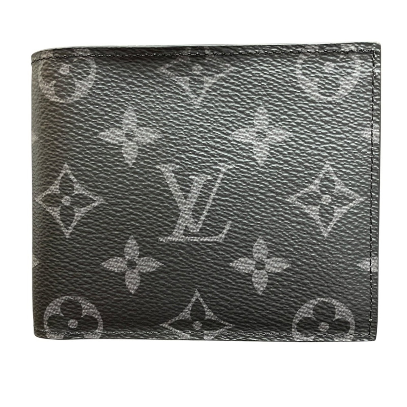 Monogram Eclipse Bi Fold Louis Vuitton Wallet: Monogram Eclipse Bi Fold Louis Vuitton Wallet Monogram Eclipse Bi Fold Louis Vuitton Wallet - A sleek and sophisticated accessory, this black bi-fold wallet features the iconic Monogram Eclipse