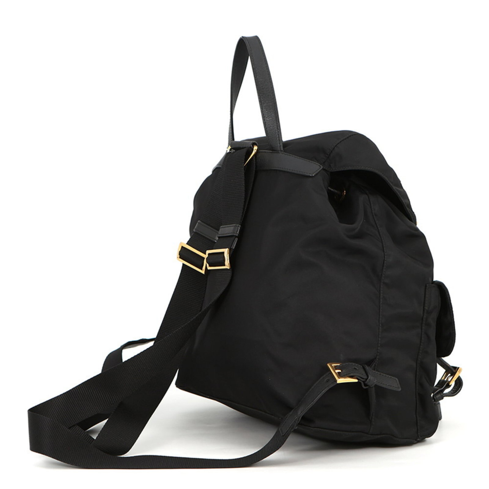 Handbag Backpack Nylon Leather Prada - 2