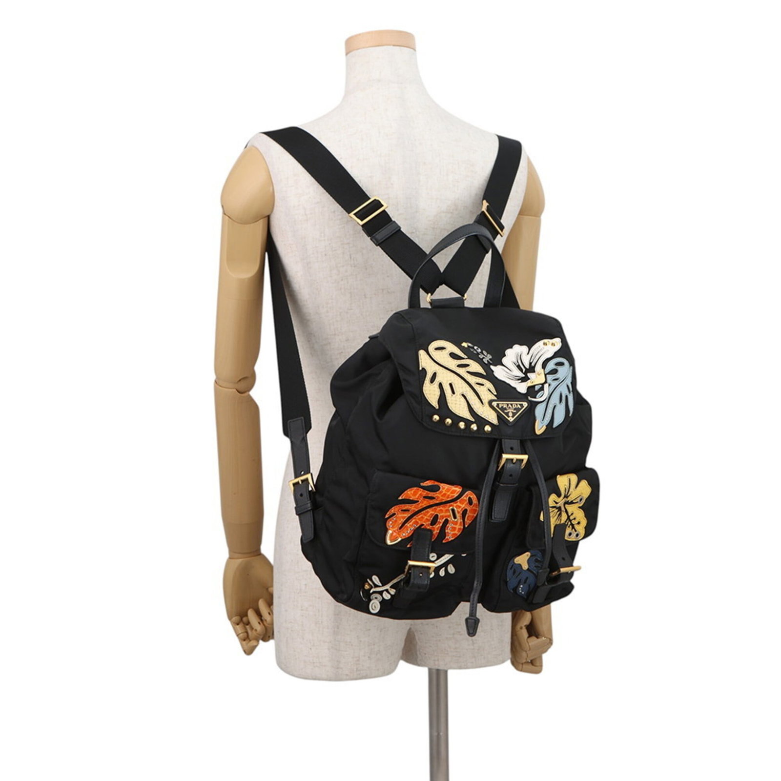 Handbag Backpack Nylon Leather Prada - 4