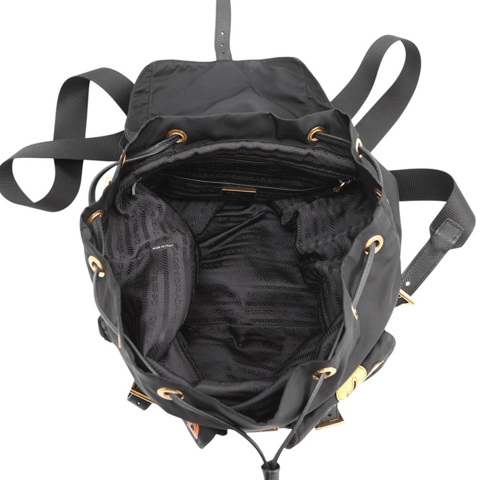 Handbag Backpack Nylon Leather Prada - 5