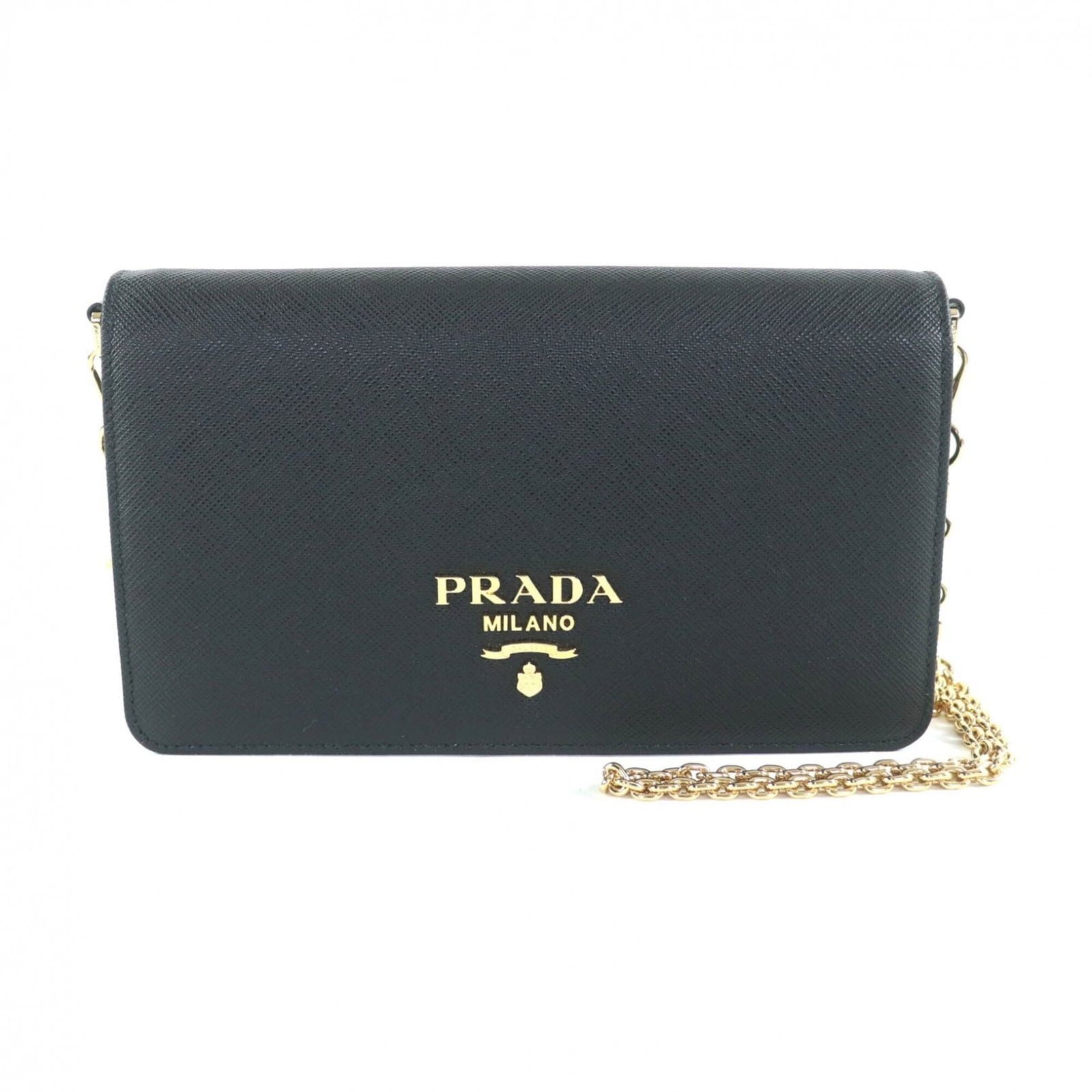 Prada Shoulder Bag Leather: Prada Shoulder Bag Leather Saffiano leather craftsmanship meets timeless elegance in this black Prada shoulder bag, featuring a sleek and sophisticated design. Measuring 11.5cm x 20cm x 3.7cm, the bag