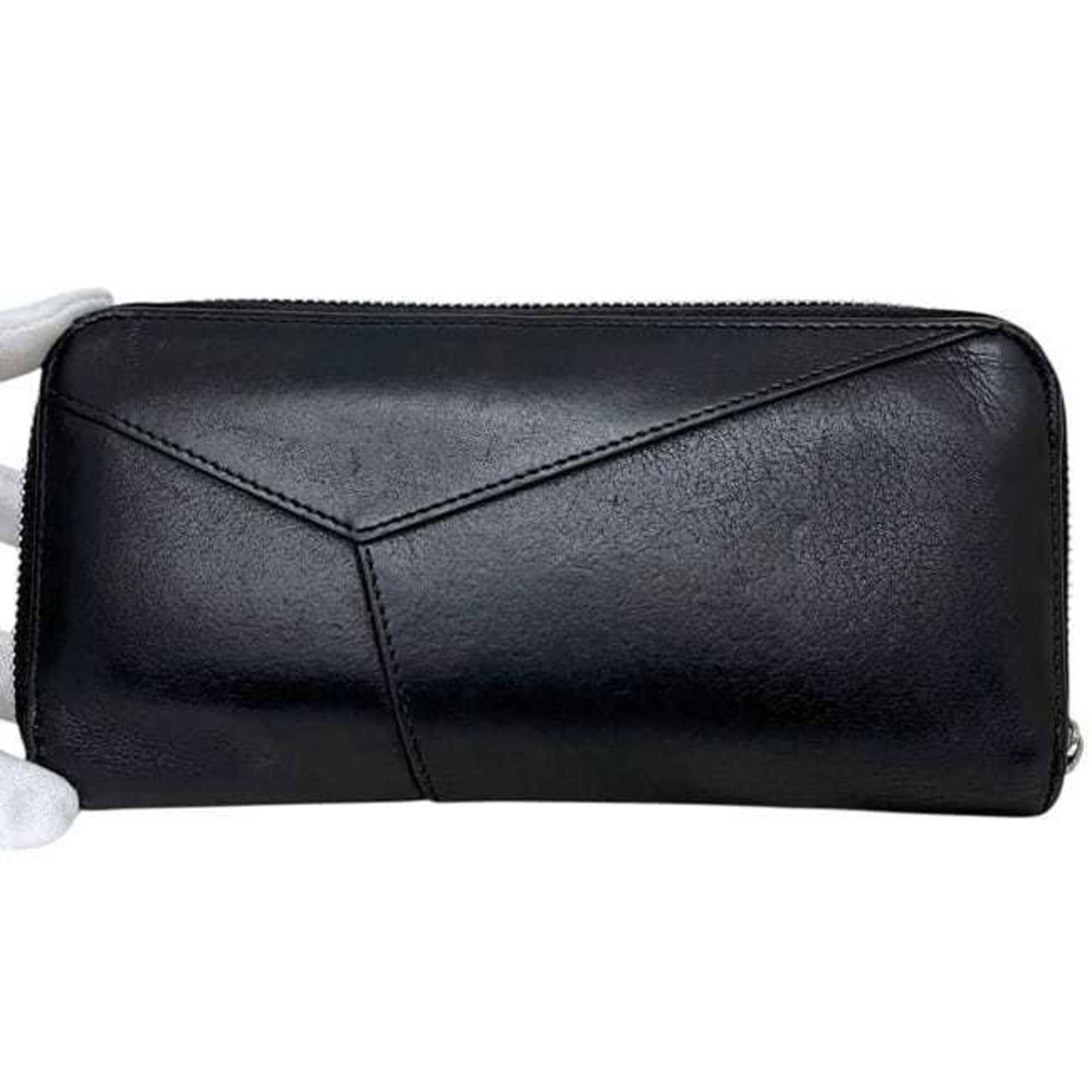 Long Wallet Leather Bi Fold - 11