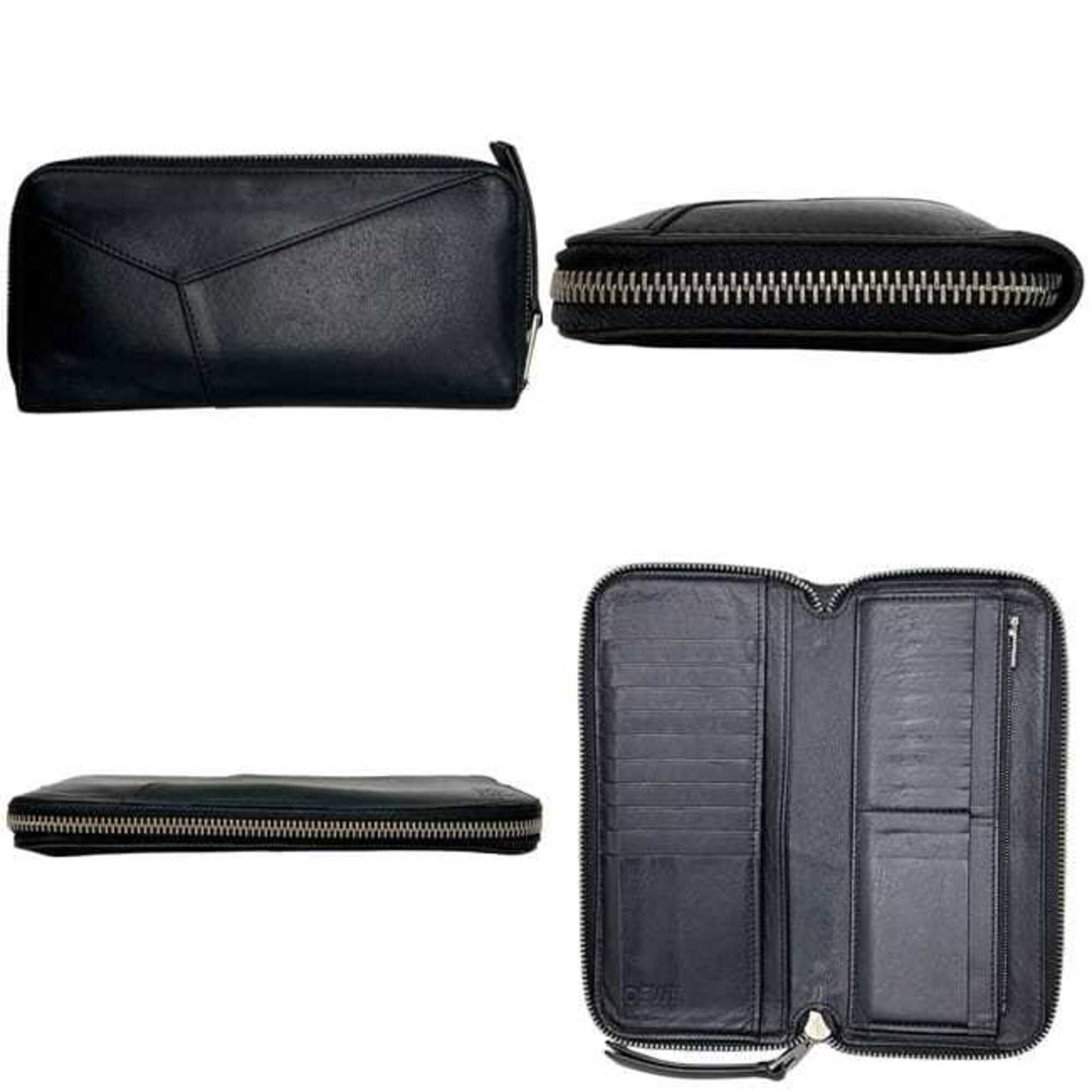 Long Wallet Leather Bi Fold - 3