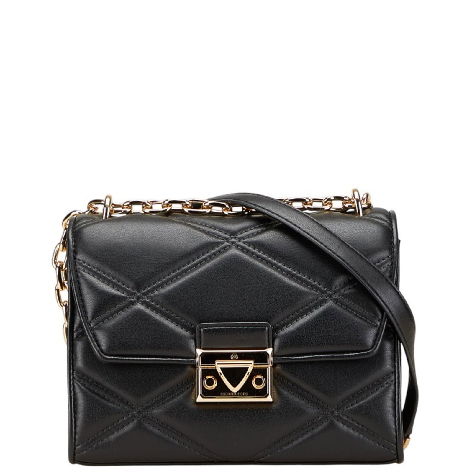 Kors Shoulder Bag by Michael: Kors Shoulder Bag by Michael Black shoulder bag by Michael Kors with a sleek design, measuring 17cm x 23cm x 6cm and featuring a strap drop of 52cm. The bag's compact size makes it perfect for