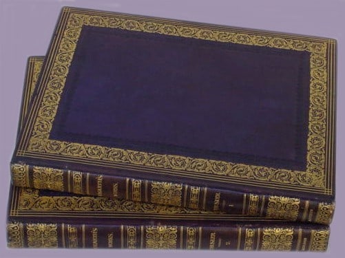 1827 William Hogarth Works 2 Vol Set 158 Engravings Full Morocco Leather Gilt (1 of 1)