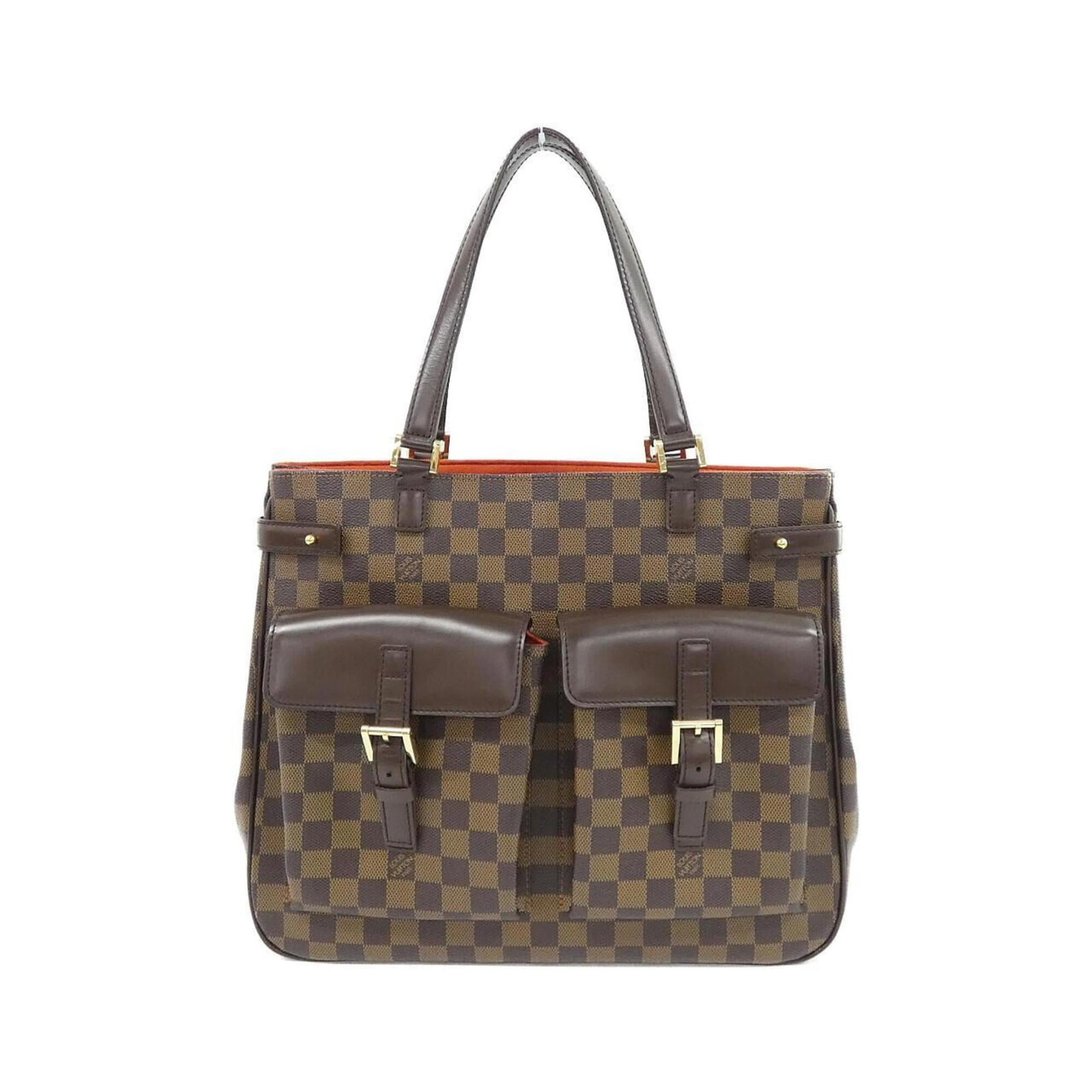 Handbag Coated Canvas by Louis Vuitton: Handbag Coated Canvas by Louis Vuitton Coated canvas construction provides durability and style to this Louis Vuitton handbag. Gold hardware accents add a touch of luxury, while the Ebene color offers