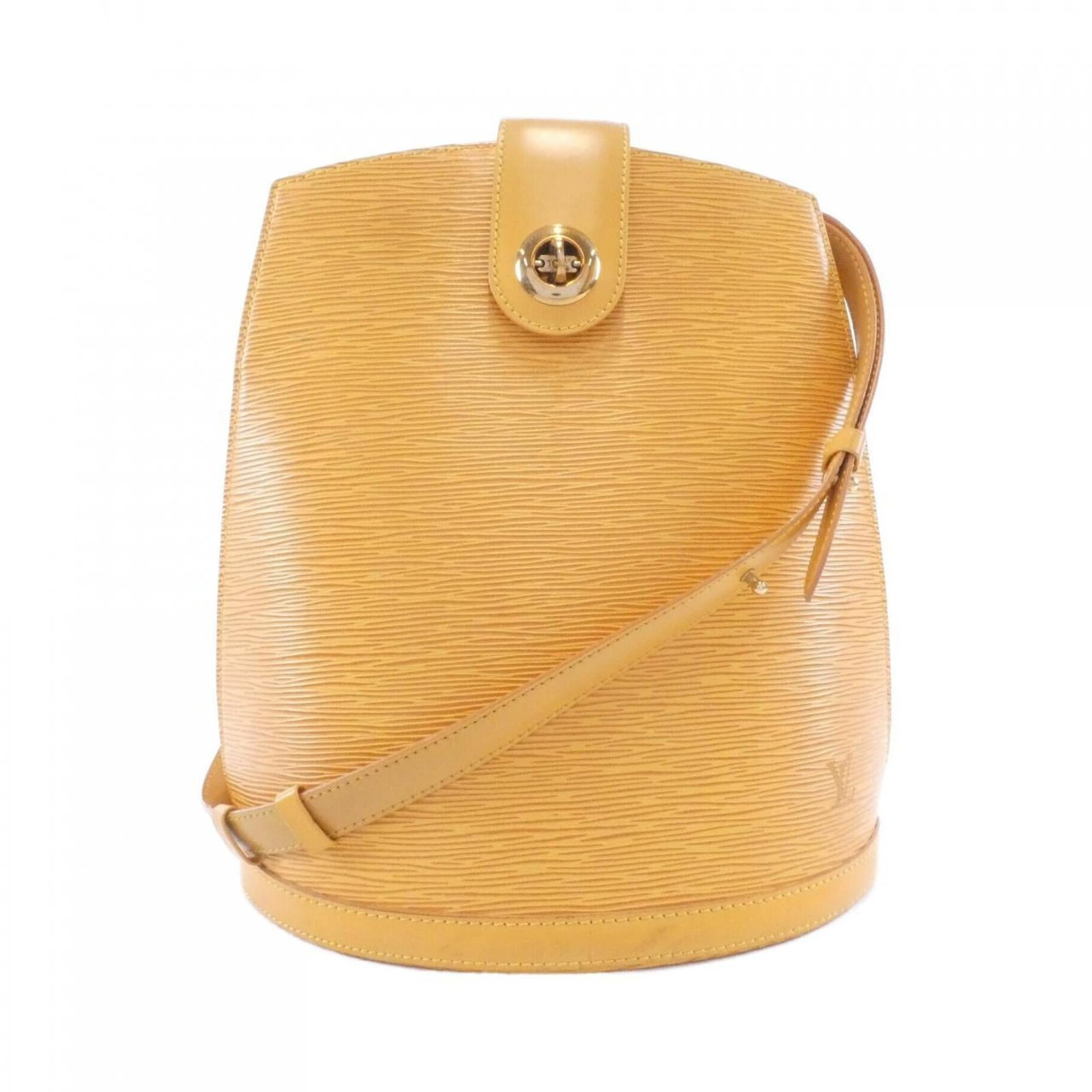 Louis Vuitton Shoulder Bag Epi Leather: Louis Vuitton Shoulder Bag Epi Leather Yellow Epi Leather Shoulder Bag from Louis Vuitton. This iconic bag features the signature Epi leather material, gold hardware, and a spacious interior with