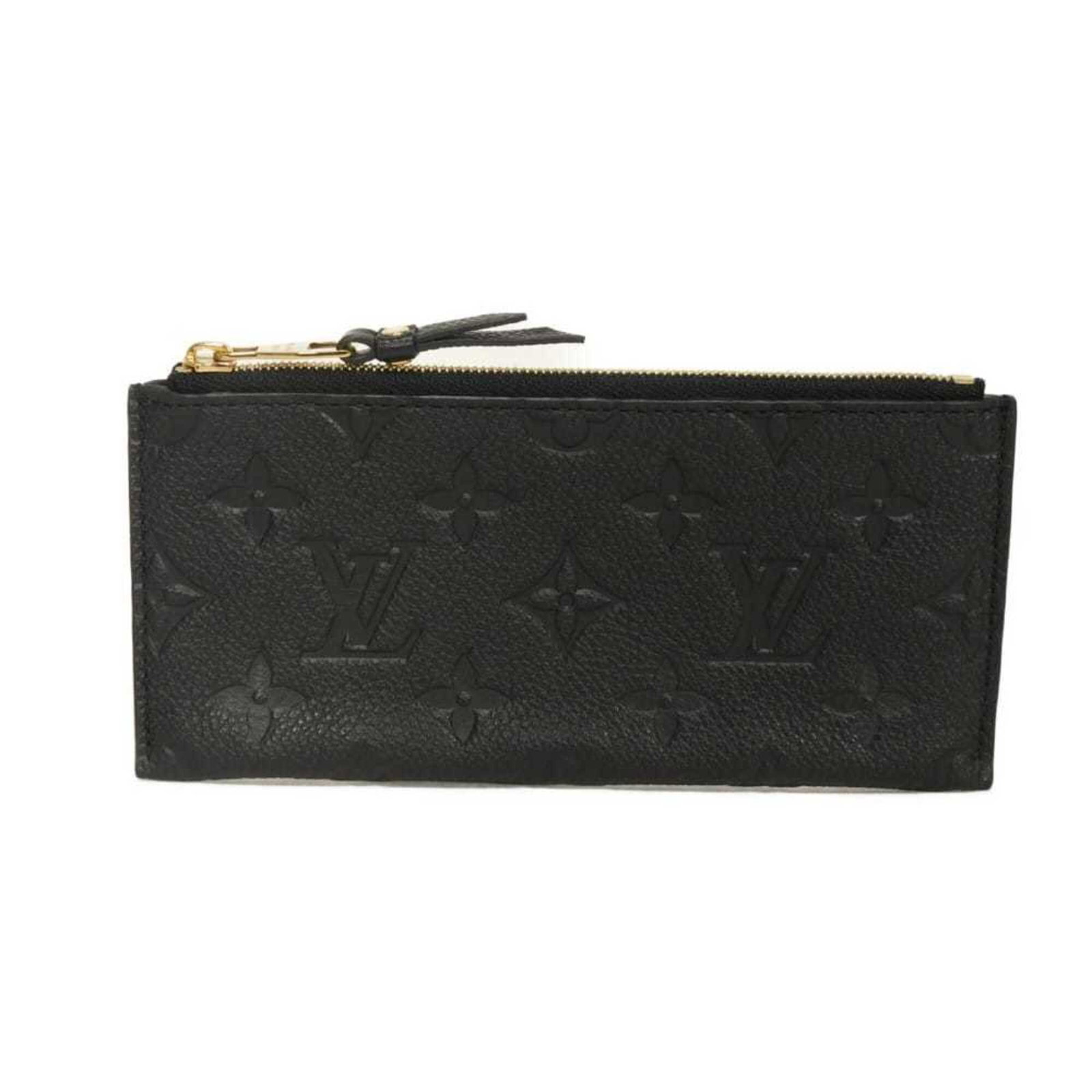 Louis Vuitton Coin Purse/ Coin Case Monogram Empreinte Leather: Louis Vuitton Coin Purse/ Coin Case Monogram Empreinte Leather Monogram Empreinte leather adds an iconic touch to this sleek Louis Vuitton coin purse/coin case, featuring the signature black color