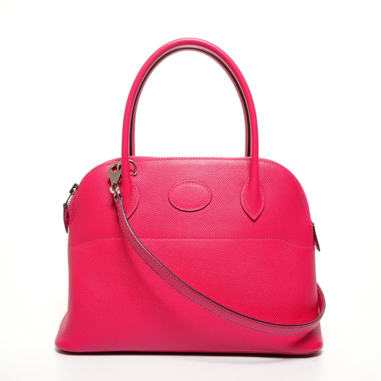 Handbag from Hermes: Handbag from Hermes Pink handbag from Hermes, measuring 19.5cm x 27cm x 11cm, with a classic French design and signature on the work (if applicable). This stylish bag features a distinctive pink