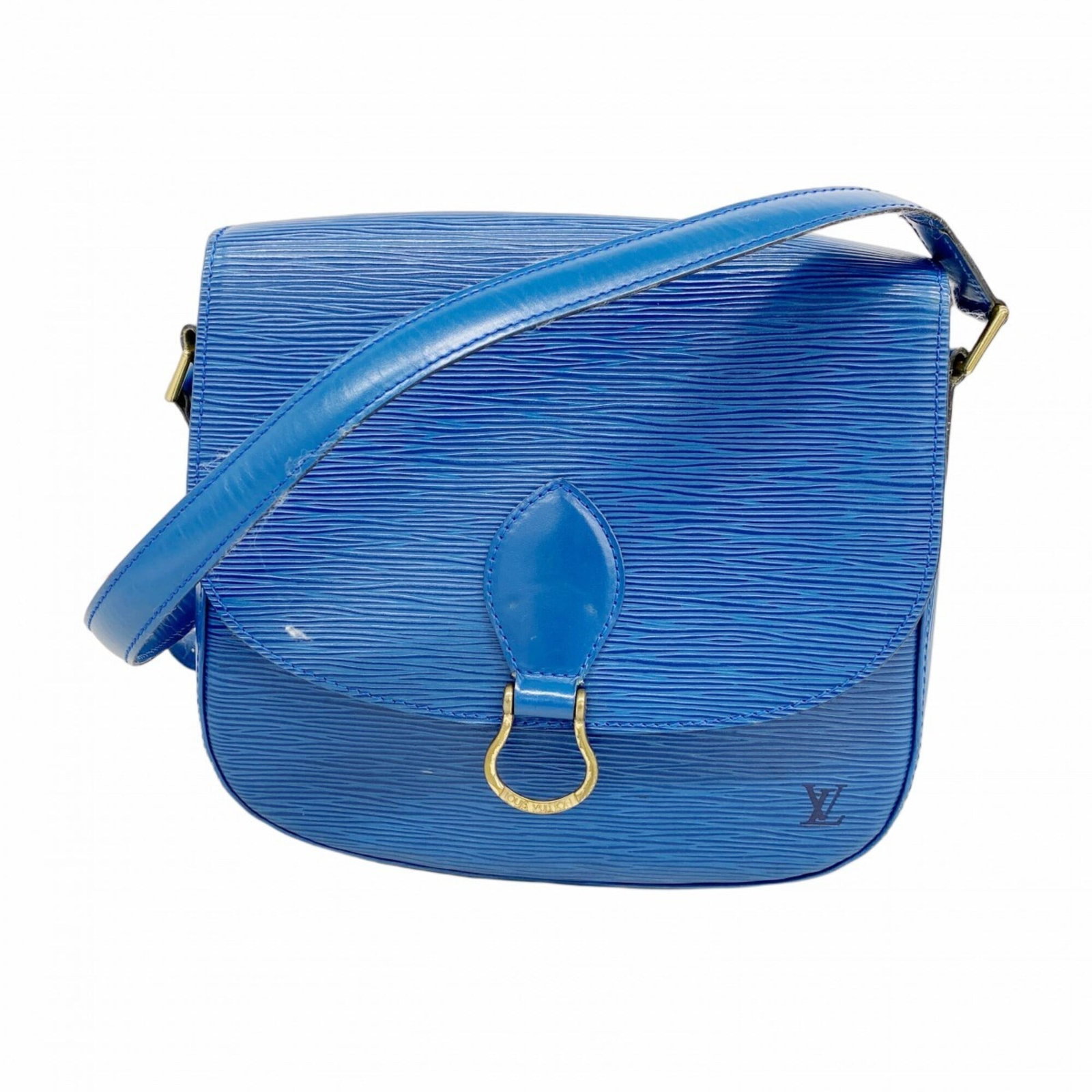 Louis Vuitton Shoulder Bag: Louis Vuitton Shoulder Bag Toledo blue Louis Vuitton shoulder bag with classic design and timeless style. Measuring 24cm x 25cm x 6.5cm, it features a signature that bears the mark of its esteemed