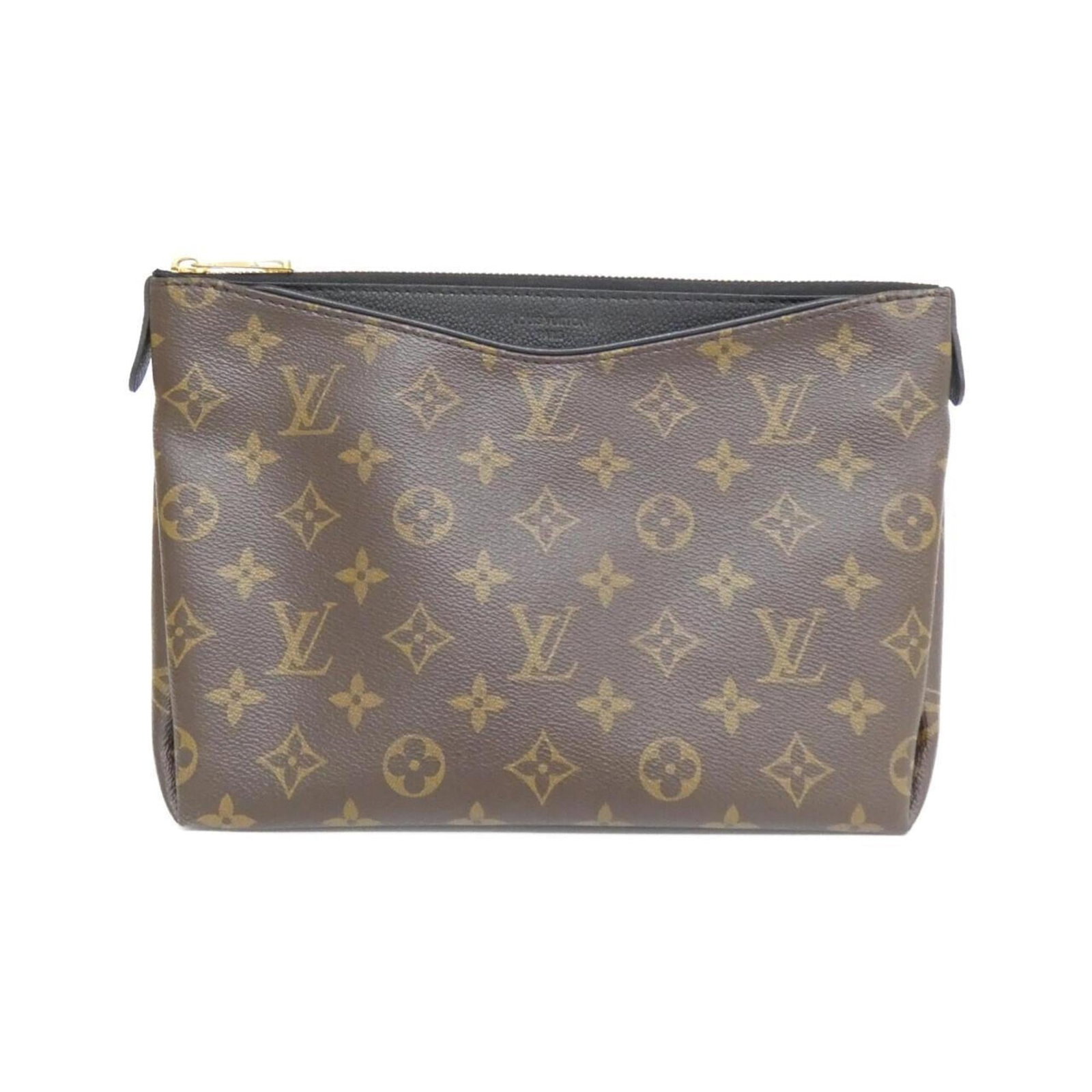 Canvas coated handbag pouch Louis Vuitton: Canvas coated handbag pouch Louis Vuitton Coated canvas, brown in color, Louis Vuitton handbag pouch with dimensions 18cm x 24cm x 9cm. This item bears a signature and is made from coated canvas