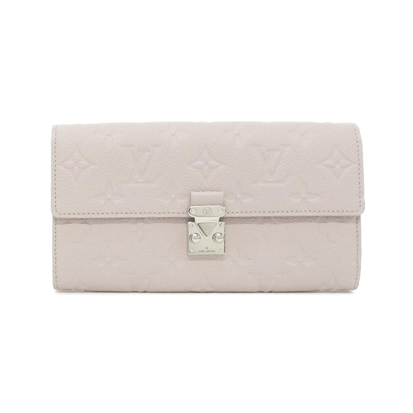 Long Wallet Bi Fold Leather Louis Vuitton: Long Wallet Bi Fold Leather Louis Vuitton Gray Long Wallet Bi Fold Leather Louis Vuitton, featuring calf leather construction and a compact size of 11cm x 19cm x 2.5cm. This bi-fold wallet boasts a