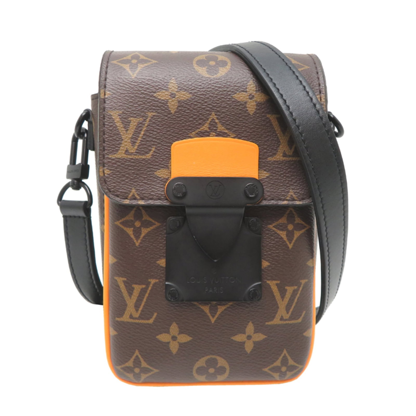 Shoulder Bag Monogram Louis Vuitton: Shoulder Bag Monogram Louis Vuitton Monogrammed with distinctive Louis Vuitton design, this brown and yellow shoulder bag features the iconic M82535 monogram pattern. Made from high-quality materials,