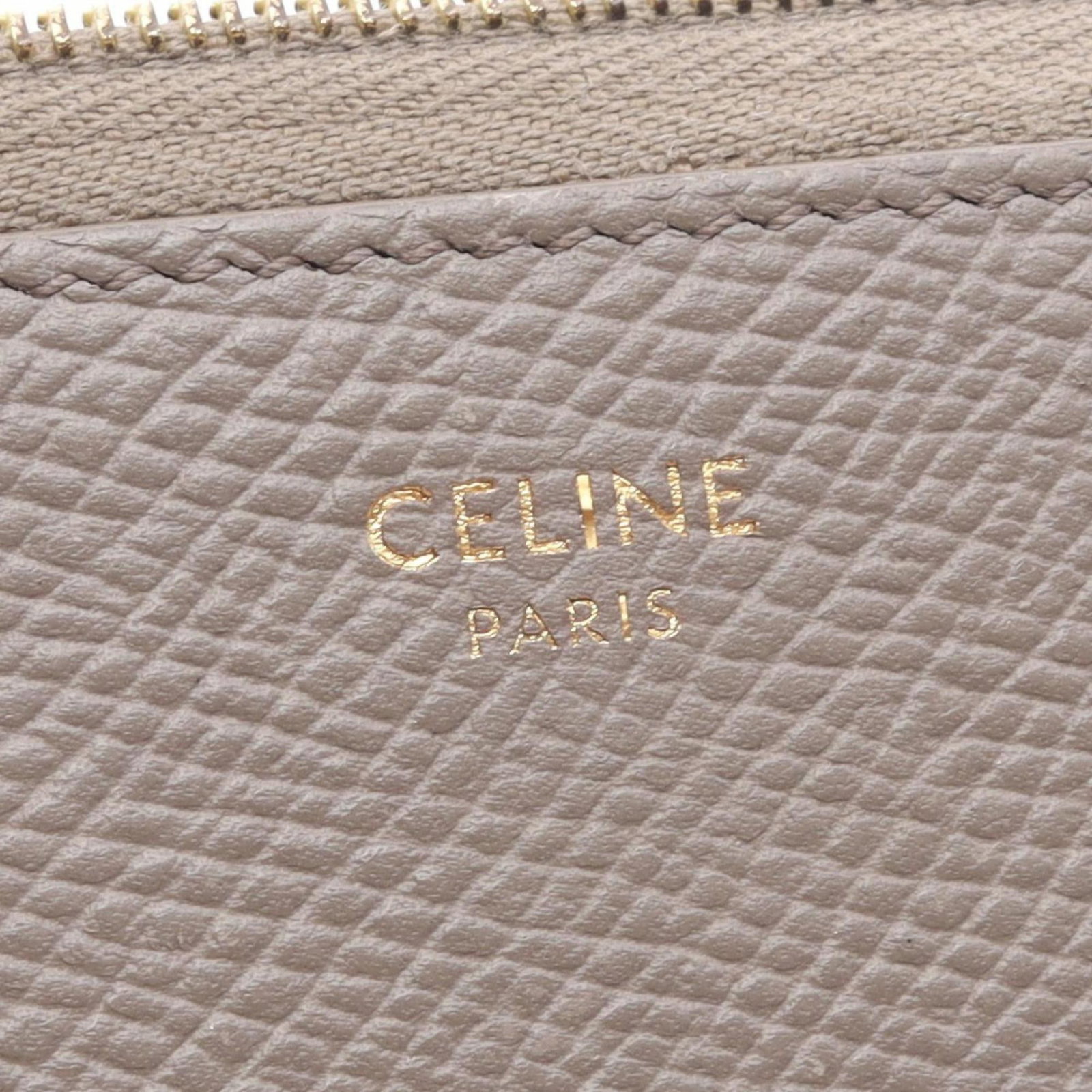 Long Wallet Celine Bi Fold Leather - 4