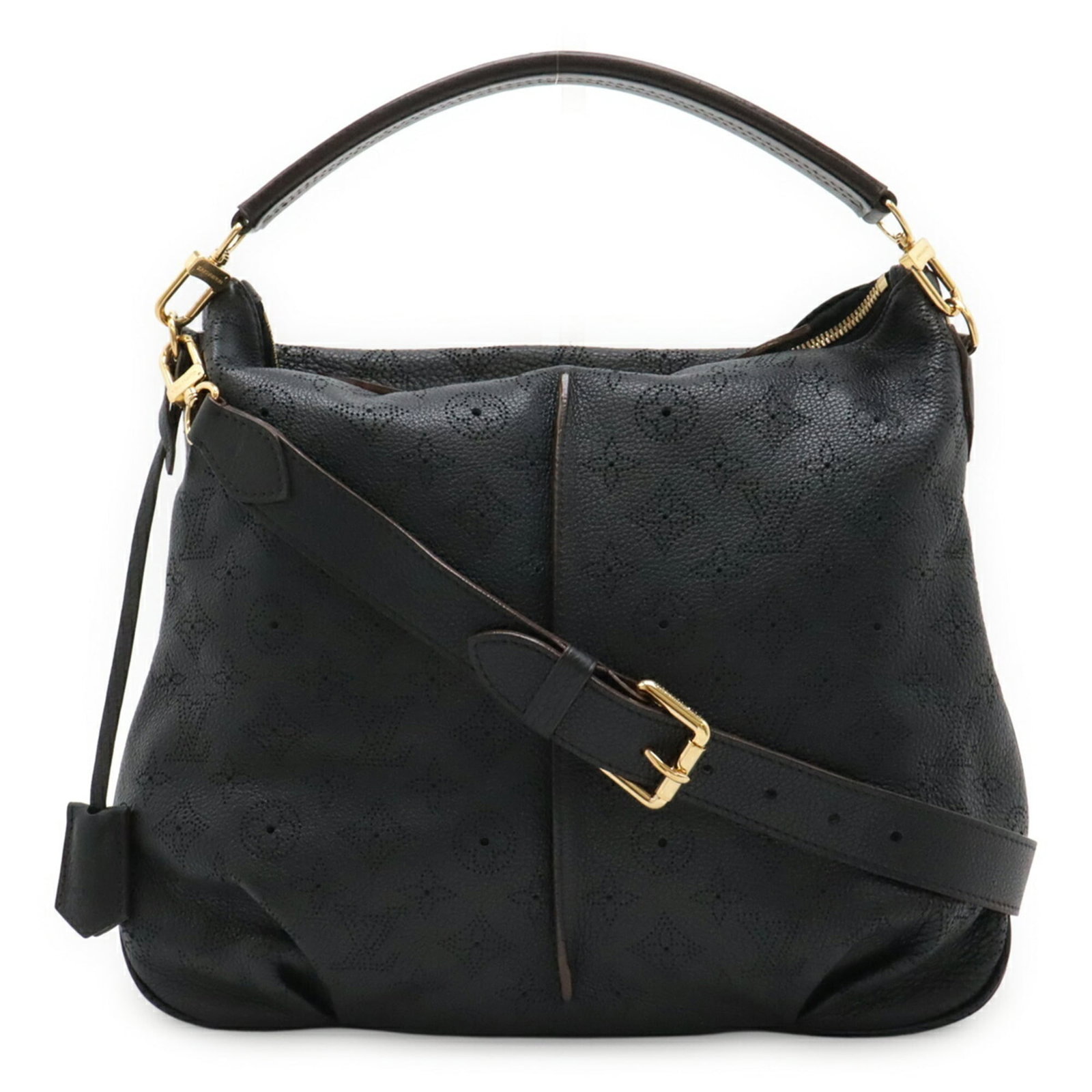 Mahina leather shoulder bag pouch handbag Louis Vuitton: Mahina leather shoulder bag pouch handbag Louis Vuitton Item Specifics: Brand: Louis Vuitton Type: Handbag, Pouch, Shoulder bag Material: Mahina leather , Leather Color: Noir Gender: Women Size