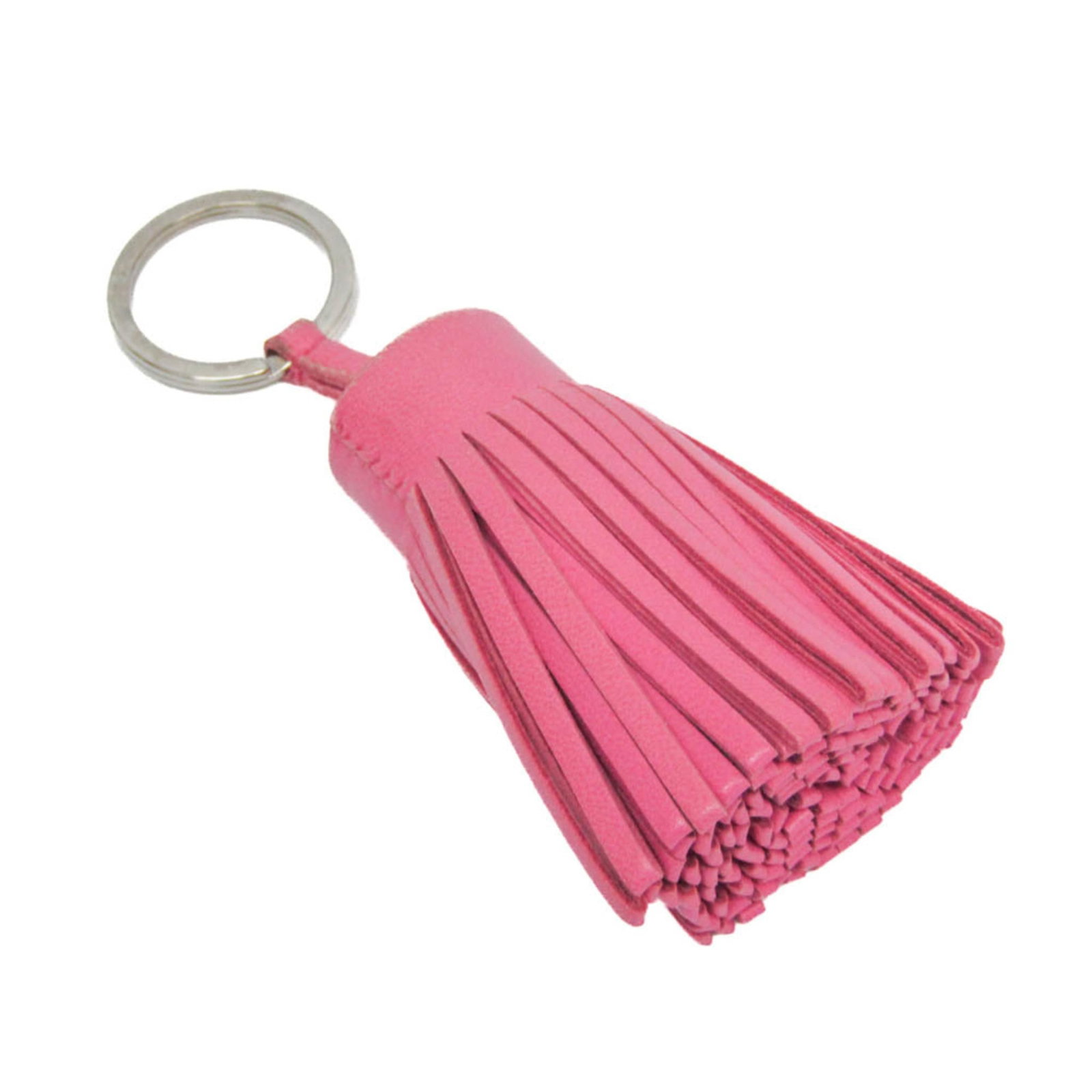Agneau Keyring Hermes Milo: Agneau Keyring Hermes Milo Agneau Milo keyring from the iconic Hermes brand, crafted in France with a soft pink hue. This elegant accessory features a delicate agneau (goat hair) material and a charmi