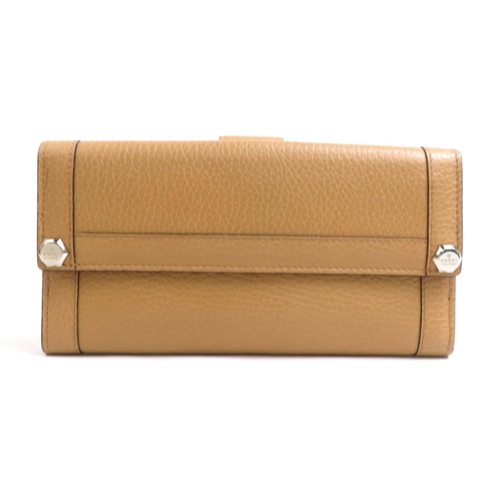 Gucci wallet leather bi fold: Gucci wallet leather bi fold Brown leather bi-fold wallet from Gucci, made in Italy with dimensions of 9.5cm x 18.5cm x 2cm. This long wallet features high-quality leather construction and a classic