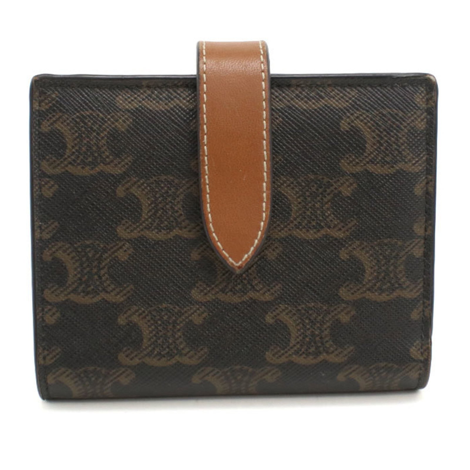 Celine Pvc Bi Fold Wallet: Celine Pvc Bi Fold Wallet The Celine PVC bi-fold wallet boasts sleek, sophisticated design with its brown color and compact size. Made from high-quality PVC material, it offers a stylish and durable